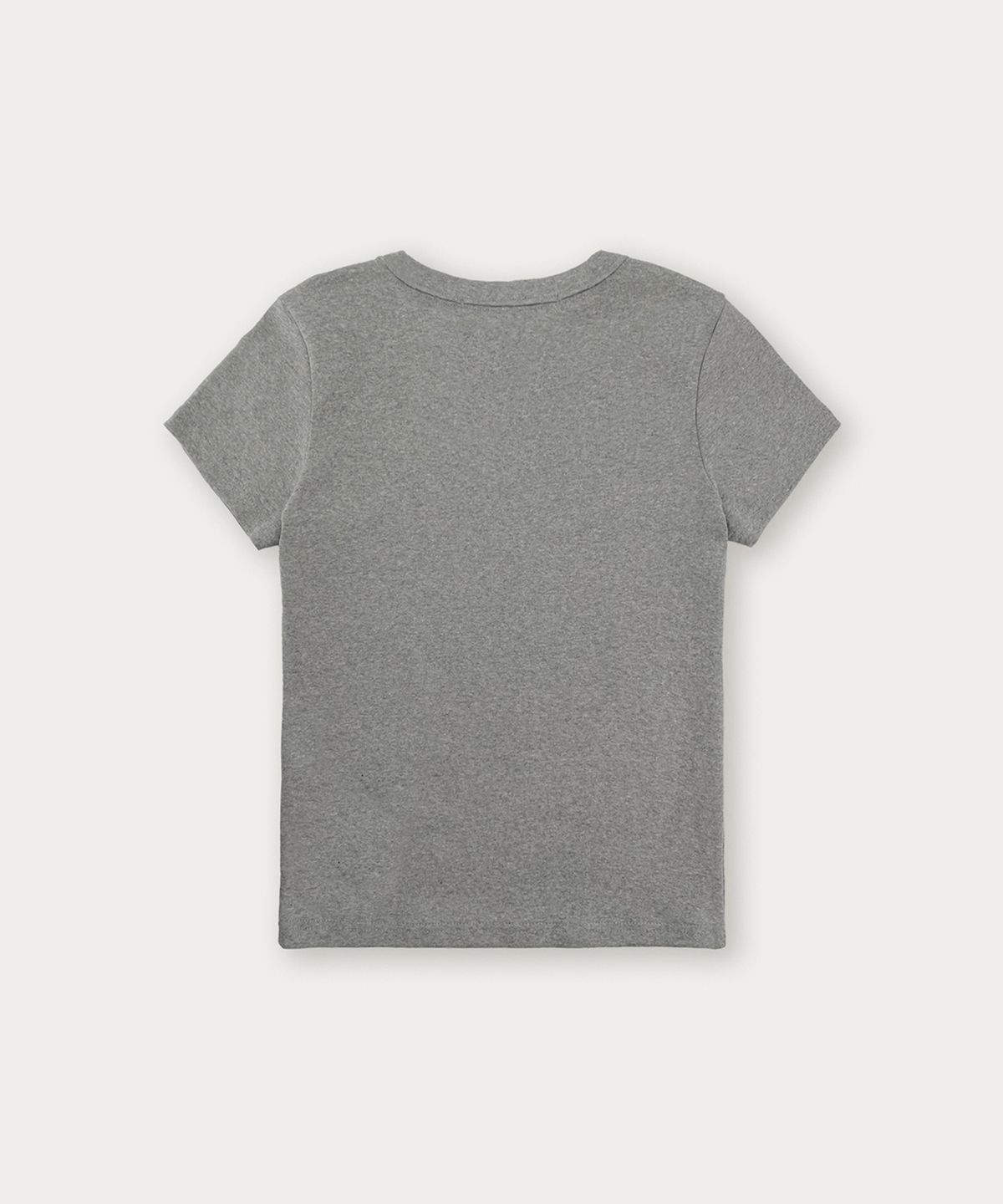 썸웨어버터(SOMEWHEREBUTTER) Snack Logo Crop Top - Grey