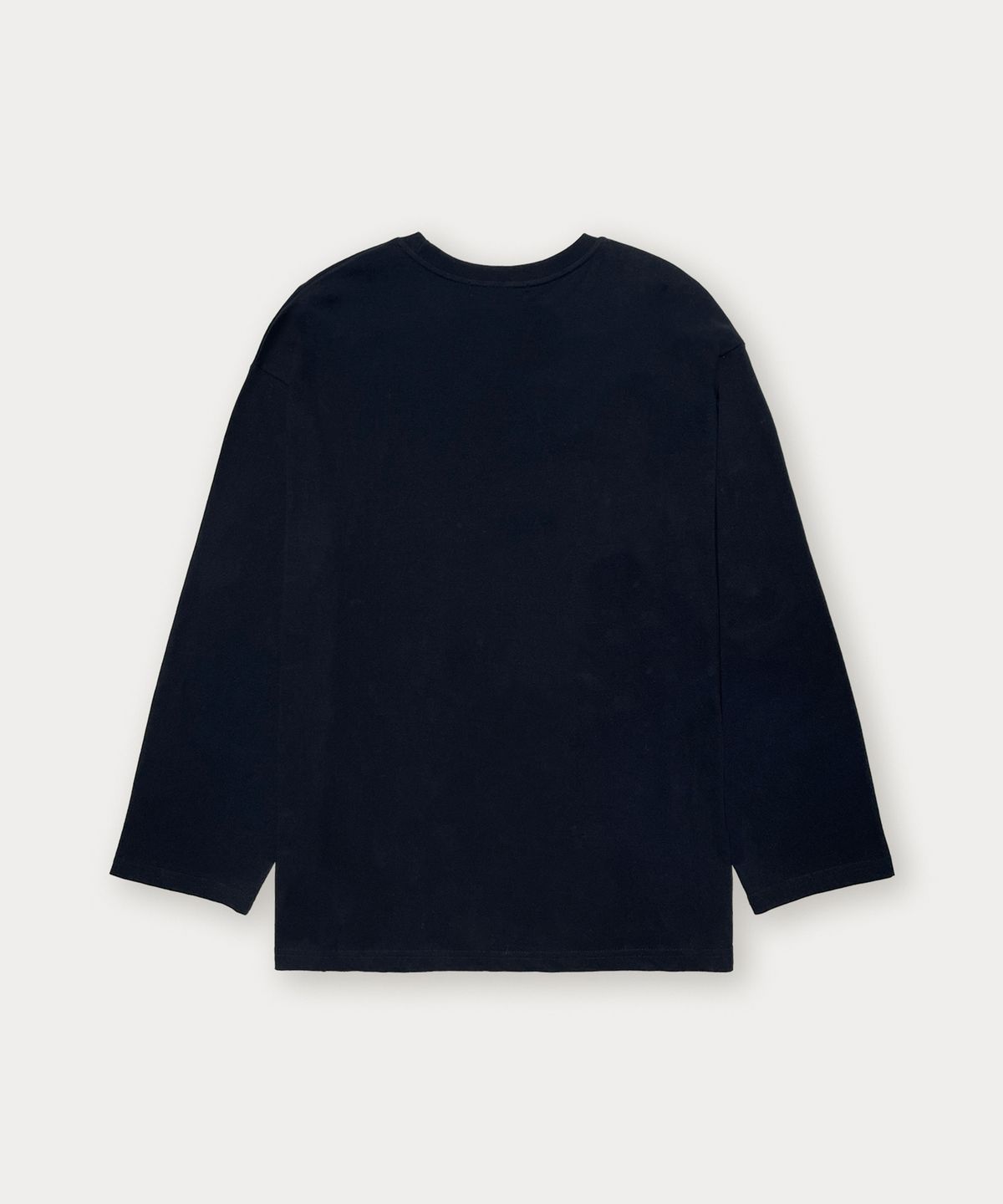 썸웨어버터(SOMEWHEREBUTTER) Campus Logo Long Top - Navy
