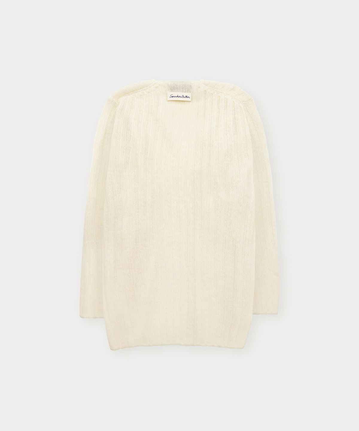 썸웨어버터(SOMEWHEREBUTTER) Veggie V-Neck Knit - Ivory