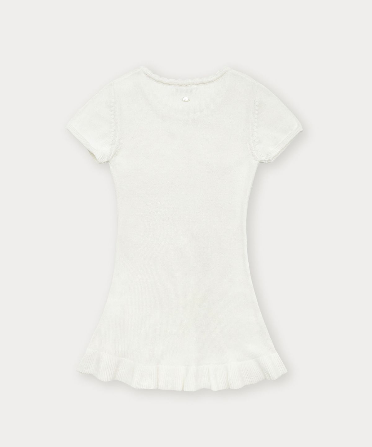 썸웨어버터(SOMEWHEREBUTTER) Cotton Ribbon Knit Dress - Ivory