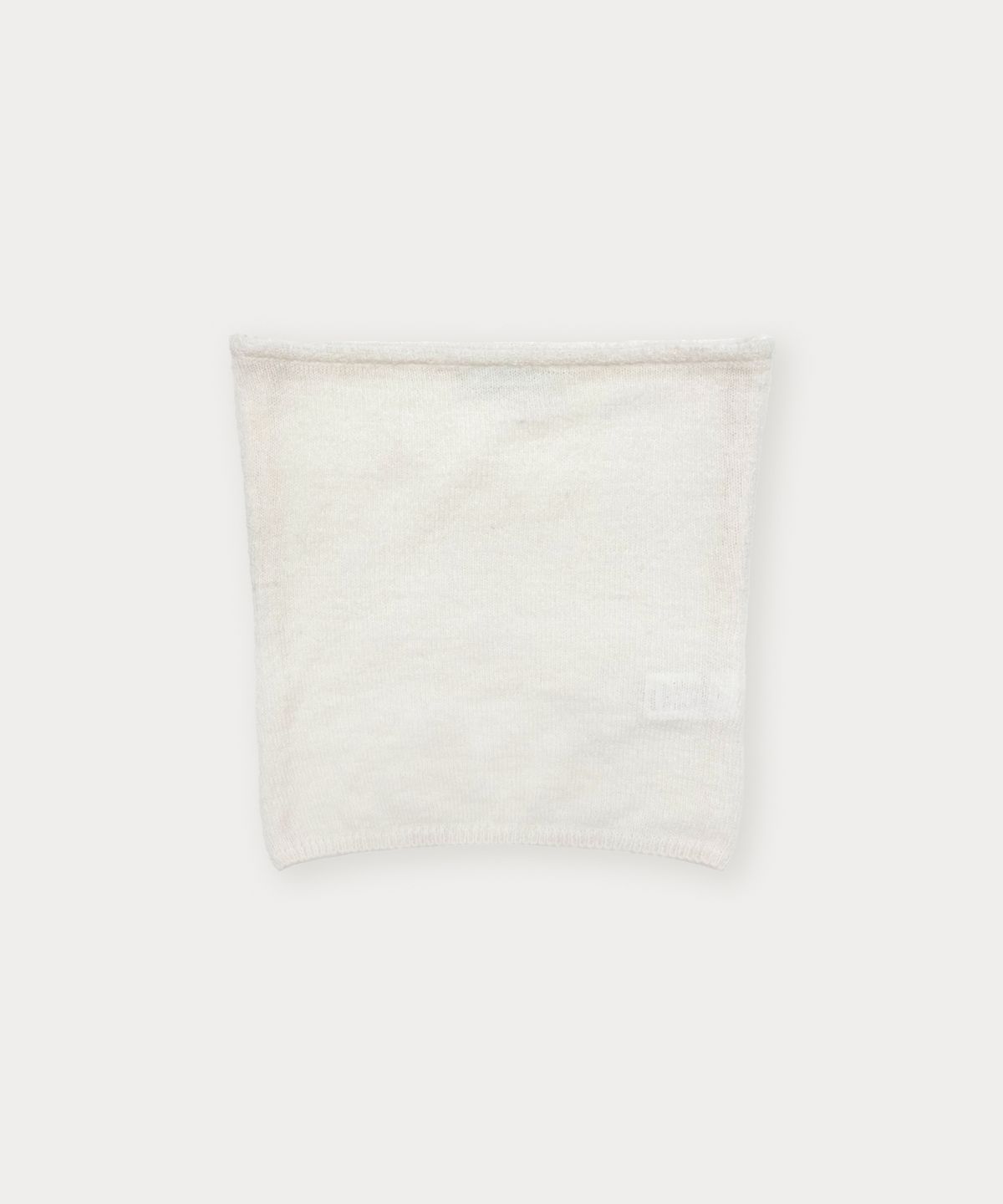썸웨어버터(SOMEWHEREBUTTER) See-Through Knit Bustier Top - Ivory