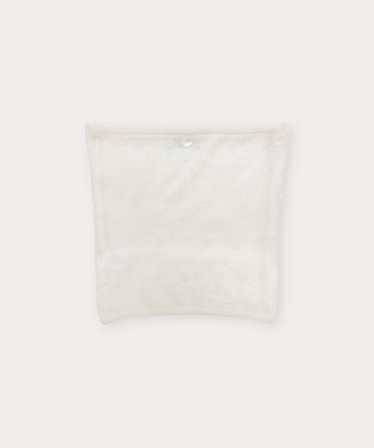 썸웨어버터(SOMEWHEREBUTTER) See-Through Knit Bustier Top - Ivory