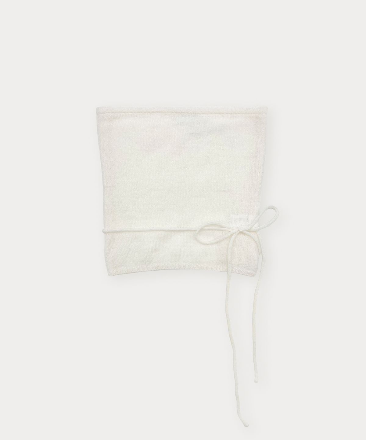 썸웨어버터(SOMEWHEREBUTTER) See-Through Knit Bustier Top - Ivory