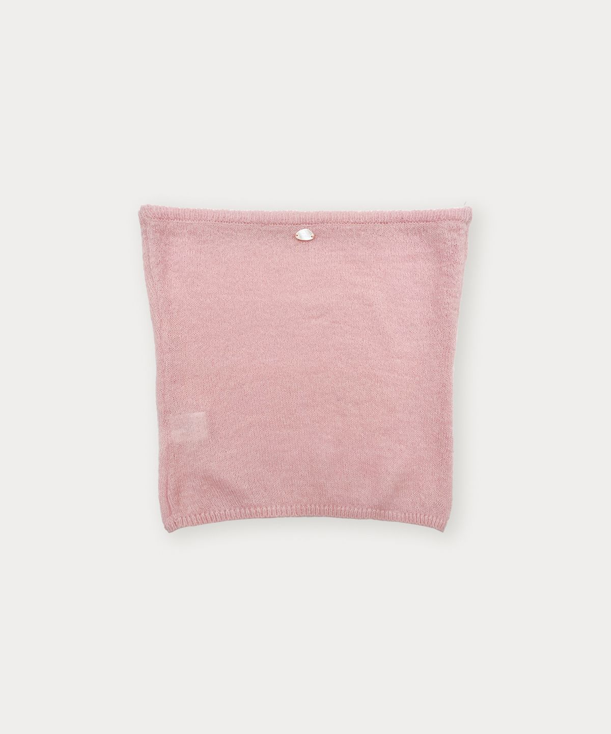 썸웨어버터(SOMEWHEREBUTTER) See-Through Knit Bustier Top - Pink