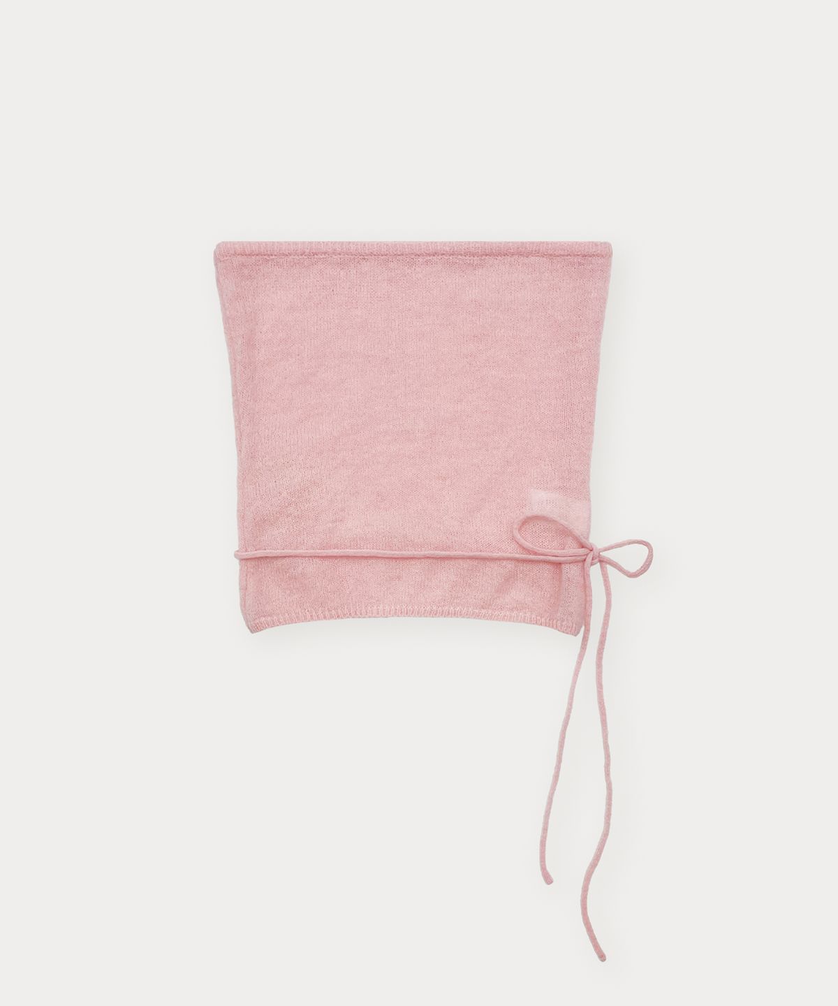 썸웨어버터(SOMEWHEREBUTTER) See-Through Knit Bustier Top - Pink