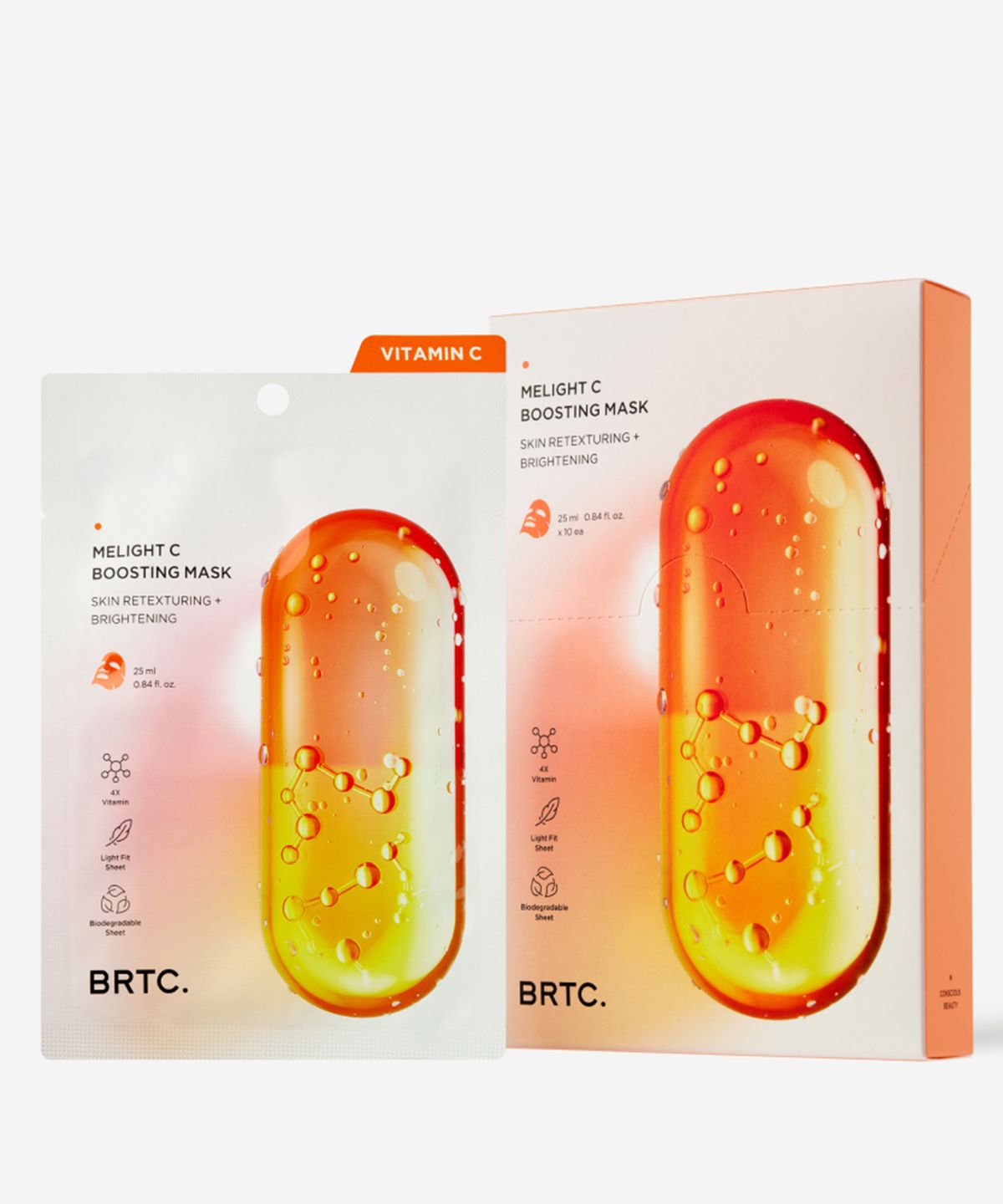 비알티씨(BRTC) 멜라이트 씨 부스팅 마스크 10매 (1BOX)