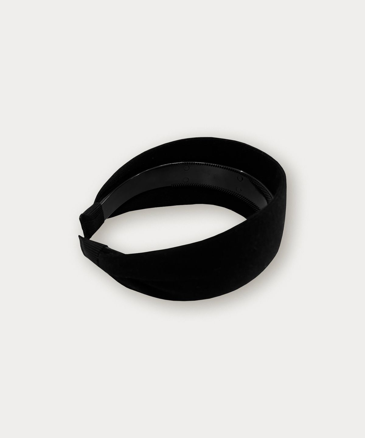 썸웨어버터(SOMEWHEREBUTTER) Logo Cotton Hairband - Black