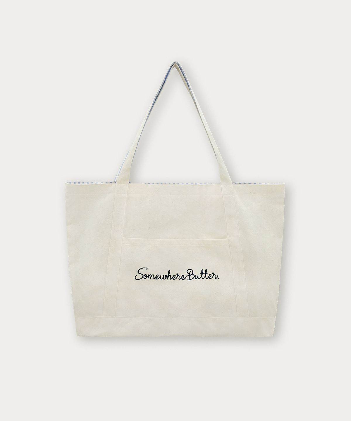 썸웨어버터(SOMEWHEREBUTTER) Letter Reversible Bag - Ivory