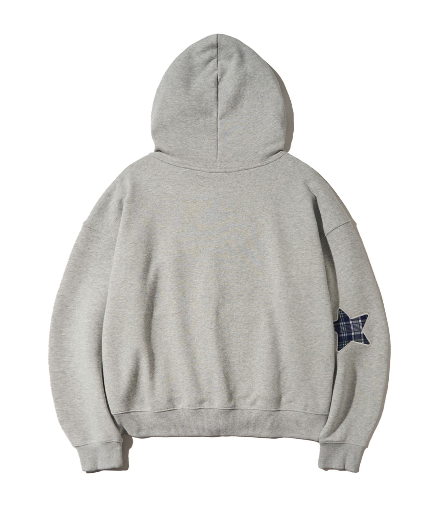 PHYPS ■ Check Star Tail Elbow Patch Hoodie MUSINSA | PHYPS Check Star Tail Elbow Patch Hoodie_Black