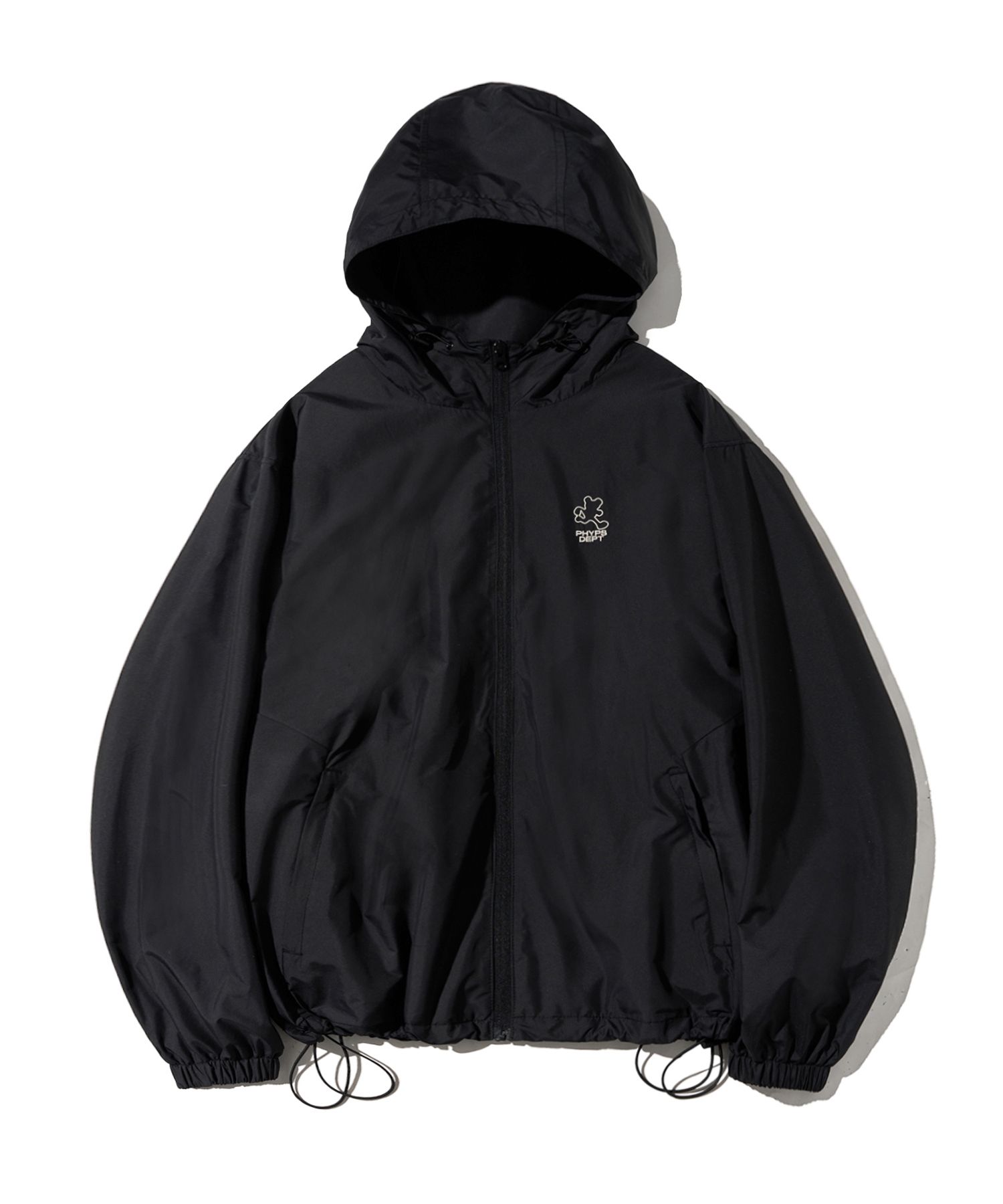 MUSINSA PHYPS Bear Keyring Arch Logo Windbreaker_Black