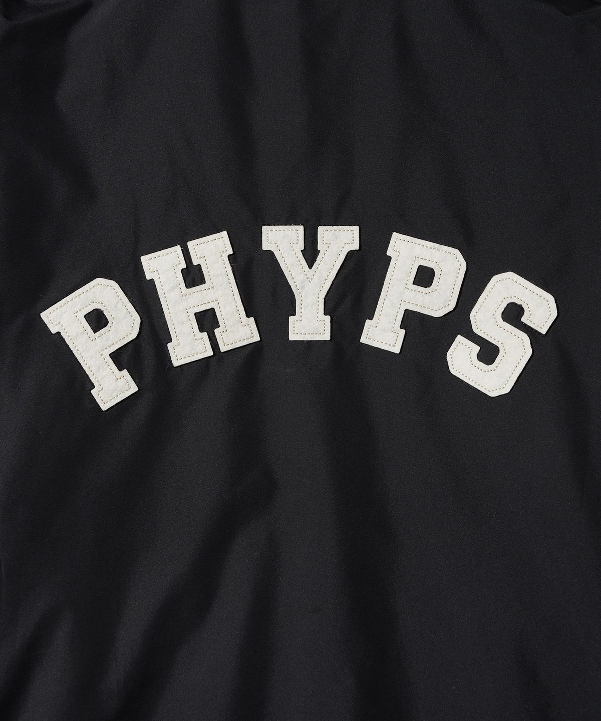 피지컬 디파트먼트(PHYSICAL DEPARTMENT) 베어키링 아치로고 윈드 브레이커_블랙