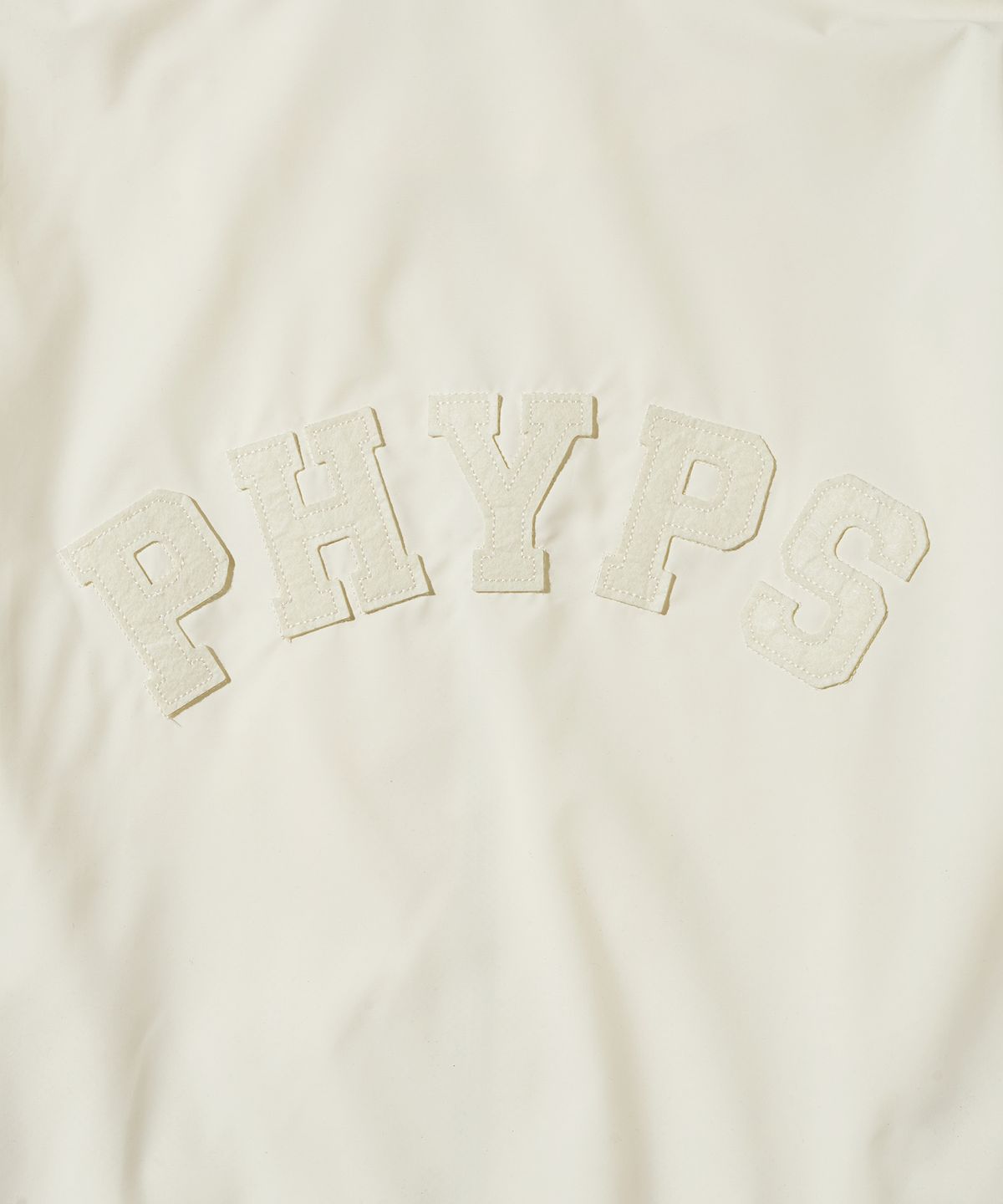 피지컬 디파트먼트(PHYSICAL DEPARTMENT) 베어키링 아치로고 윈드 브레이커_아이보리