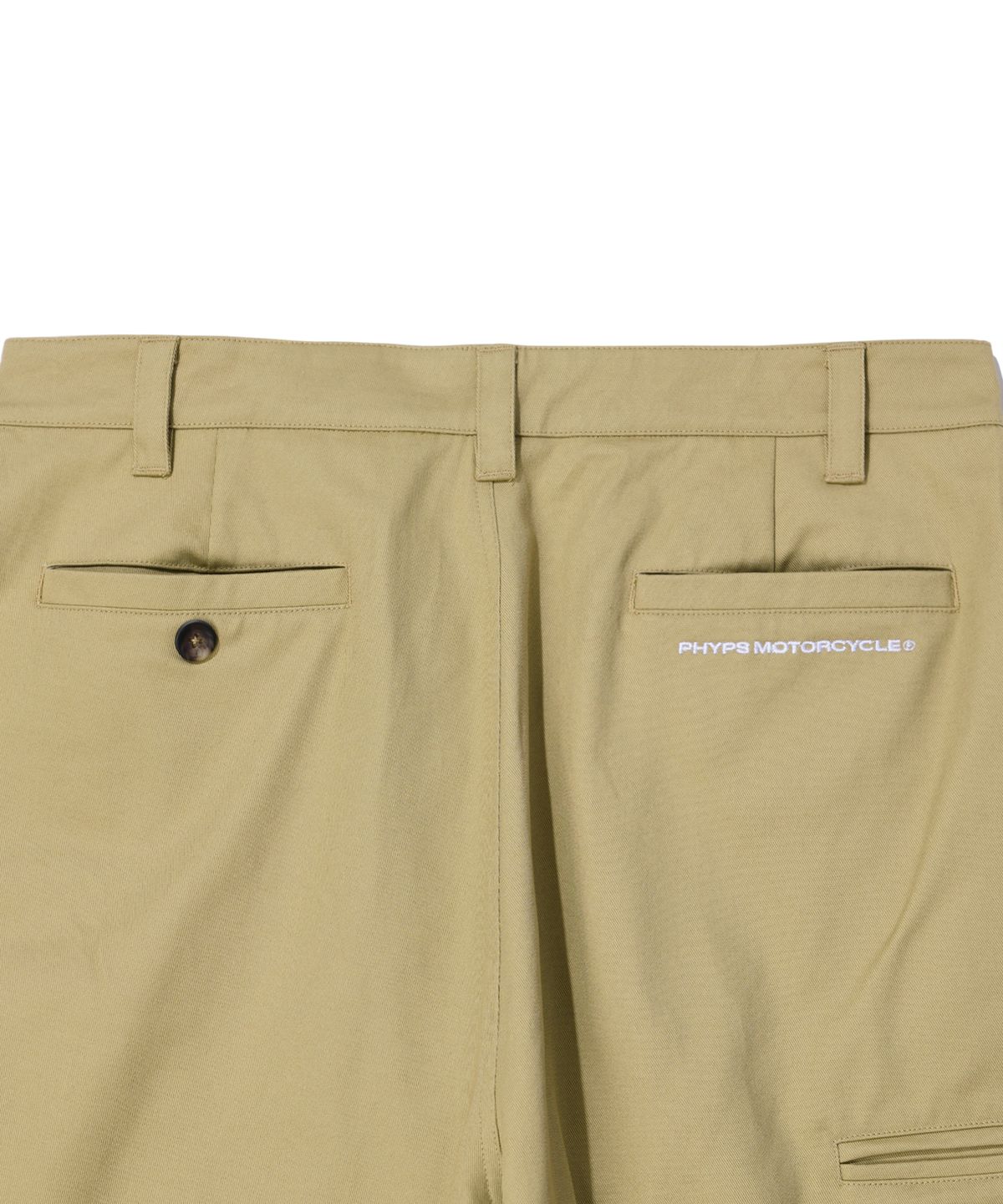 핍스 모터사이클(PHYPS MOTORCYCLE) Coin Pocket Wing Logo Twill Chino Pants_Beige