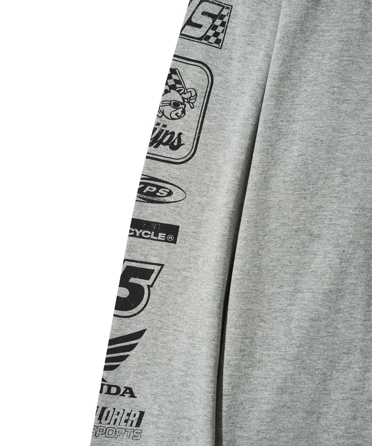 핍스 모터사이클(PHYPS MOTORCYCLE) Honda Small Wing Racing Long sleeve_Gray