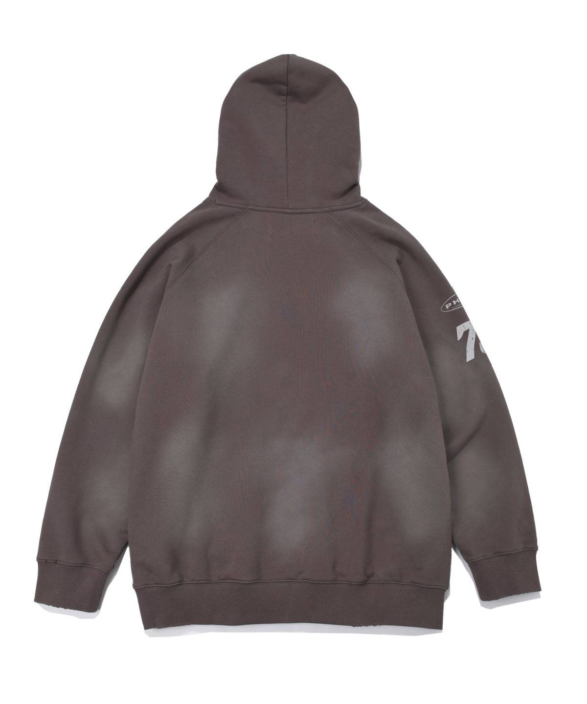핍스 모터사이클(PHYPS MOTORCYCLE) Honda Damage Washing Hoodie_Charcoal