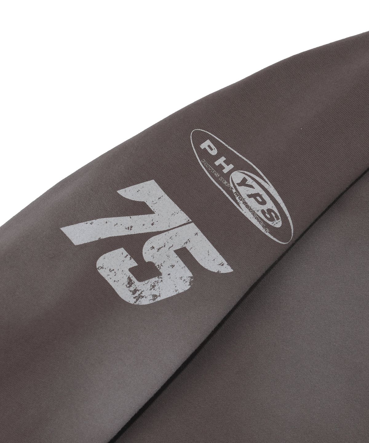 핍스 모터사이클(PHYPS MOTORCYCLE) Honda Damage Washing Hoodie_Charcoal