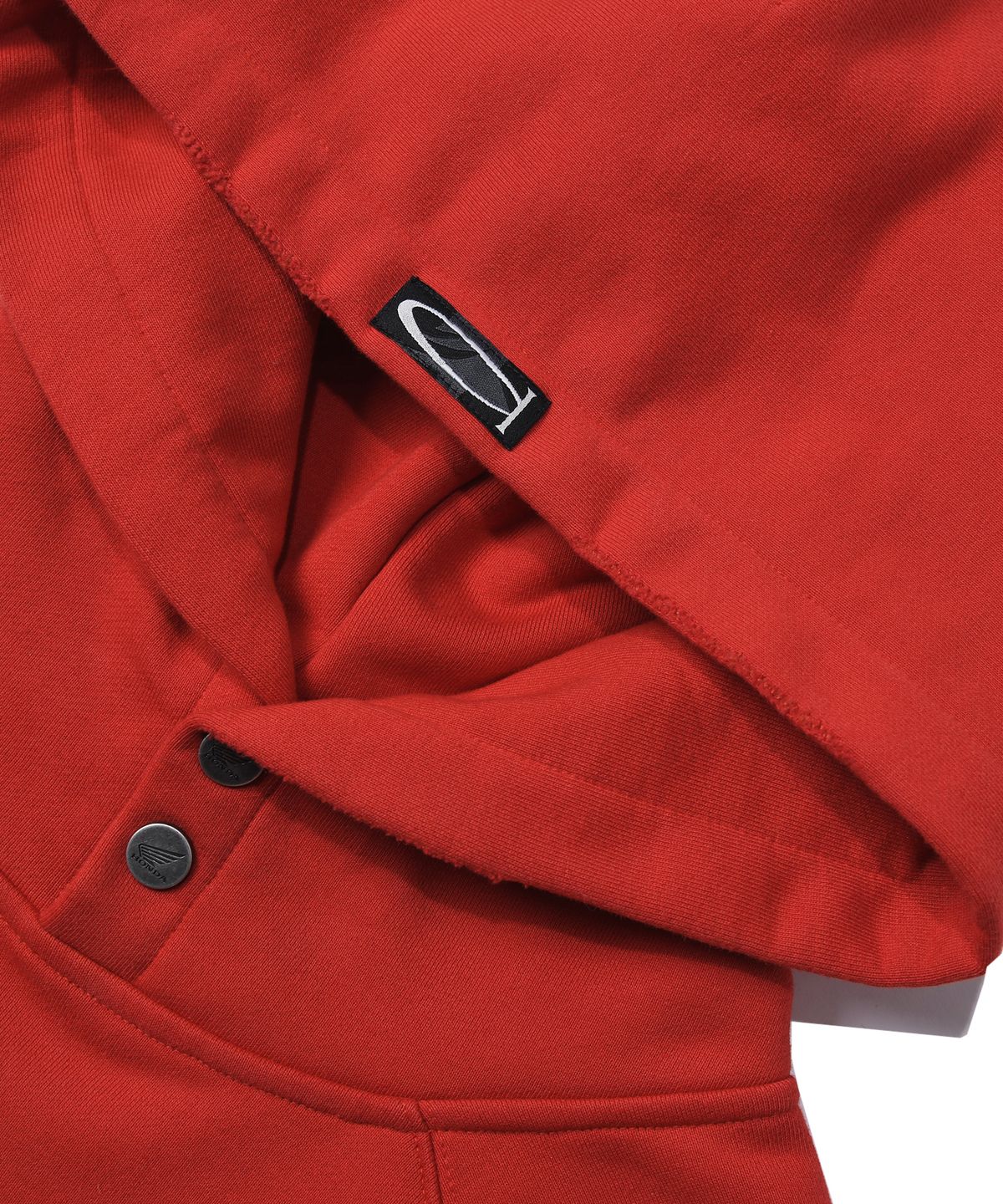 핍스 모터사이클(PHYPS MOTORCYCLE) Honda Damage Washing Hoodie_Red