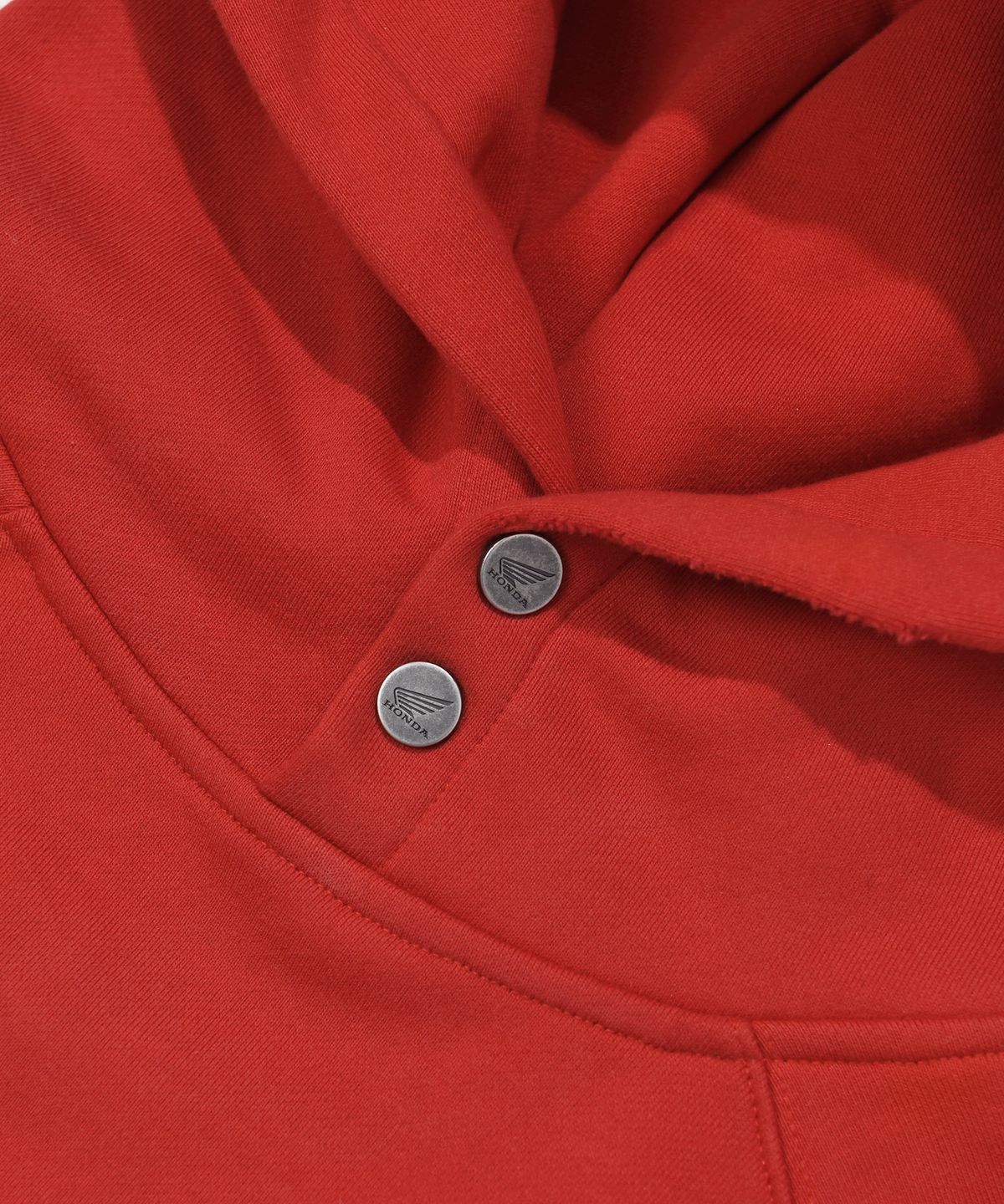 핍스 모터사이클(PHYPS MOTORCYCLE) Honda Damage Washing Hoodie_Red