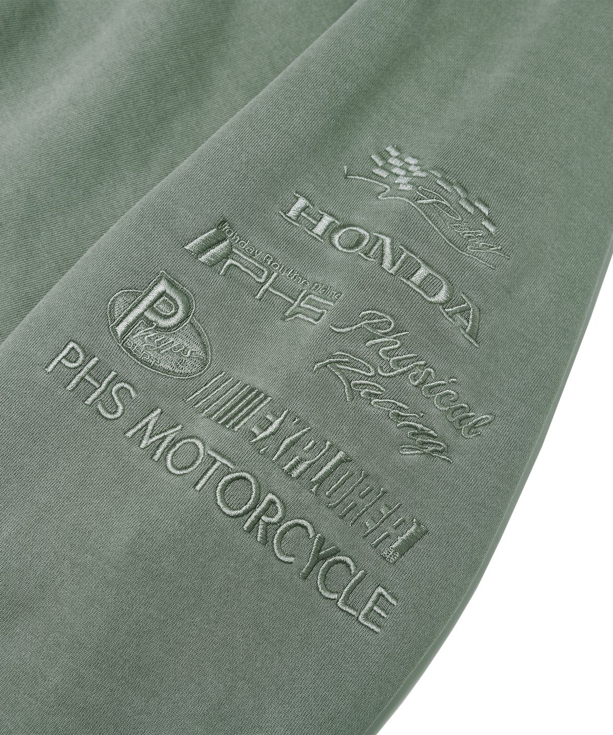 핍스 모터사이클(PHYPS MOTORCYCLE) Honda Racing Hoodie Cap Zip-up_Khaki