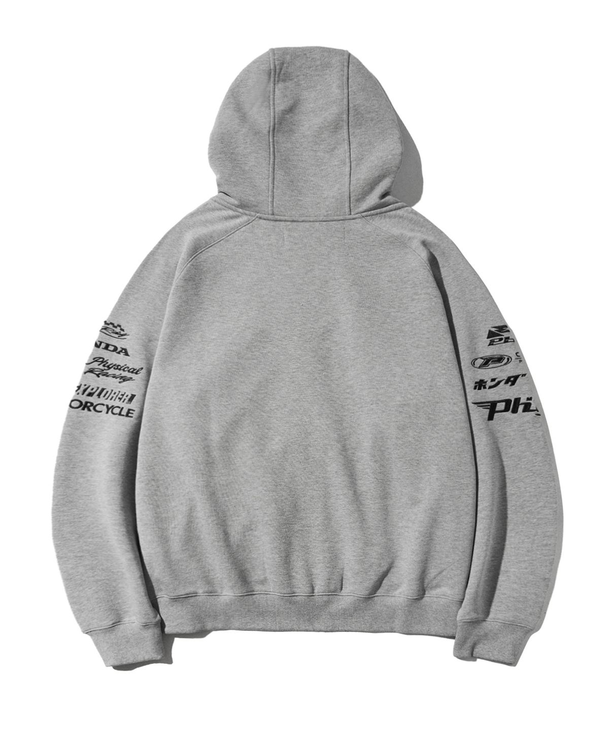핍스 모터사이클(PHYPS MOTORCYCLE) Honda Racing Hoodie Cap Zip-up_Gray