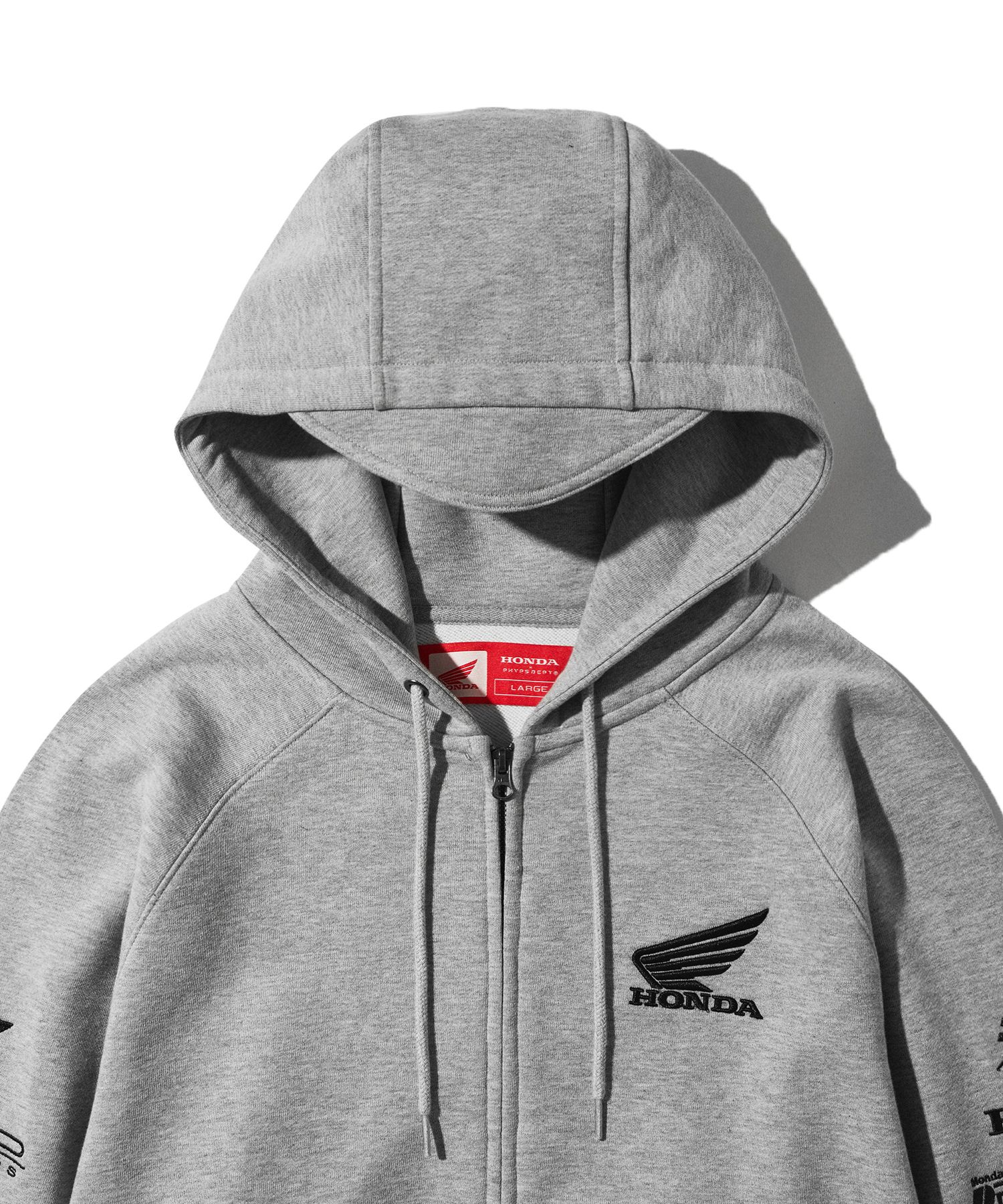 MUSINSA | Honda Motorcycle Honda Racing Hoodie Cap Zip-up_Gray