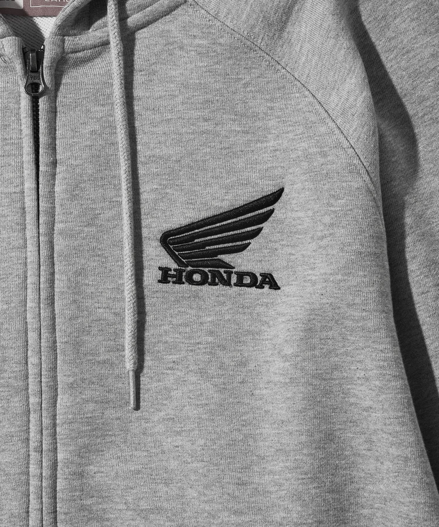 MUSINSA | Honda Motorcycle Honda Racing Hoodie Cap Zip-up_Gray