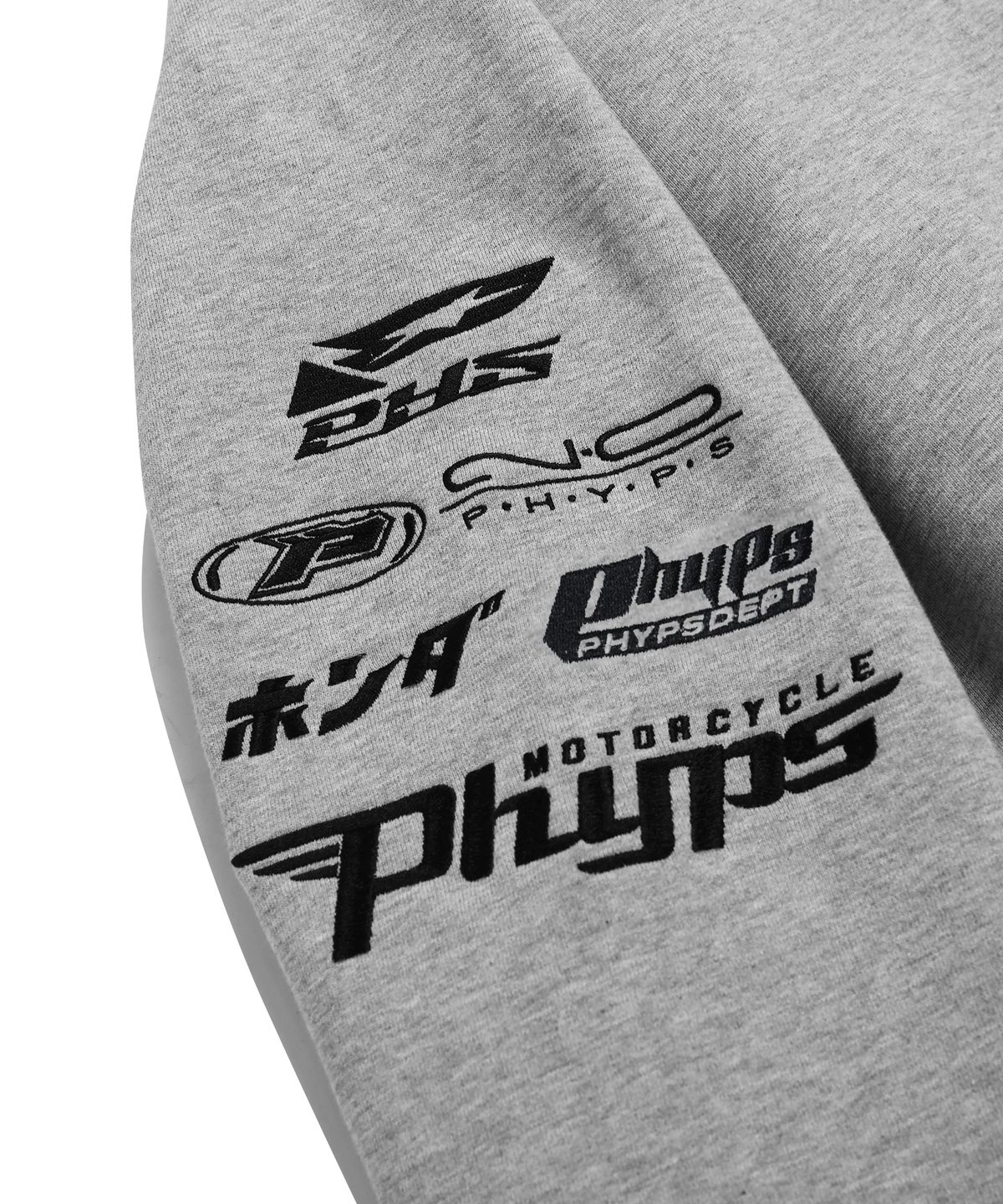 핍스 모터사이클(PHYPS MOTORCYCLE) Honda Racing Hoodie Cap Zip-up_Gray