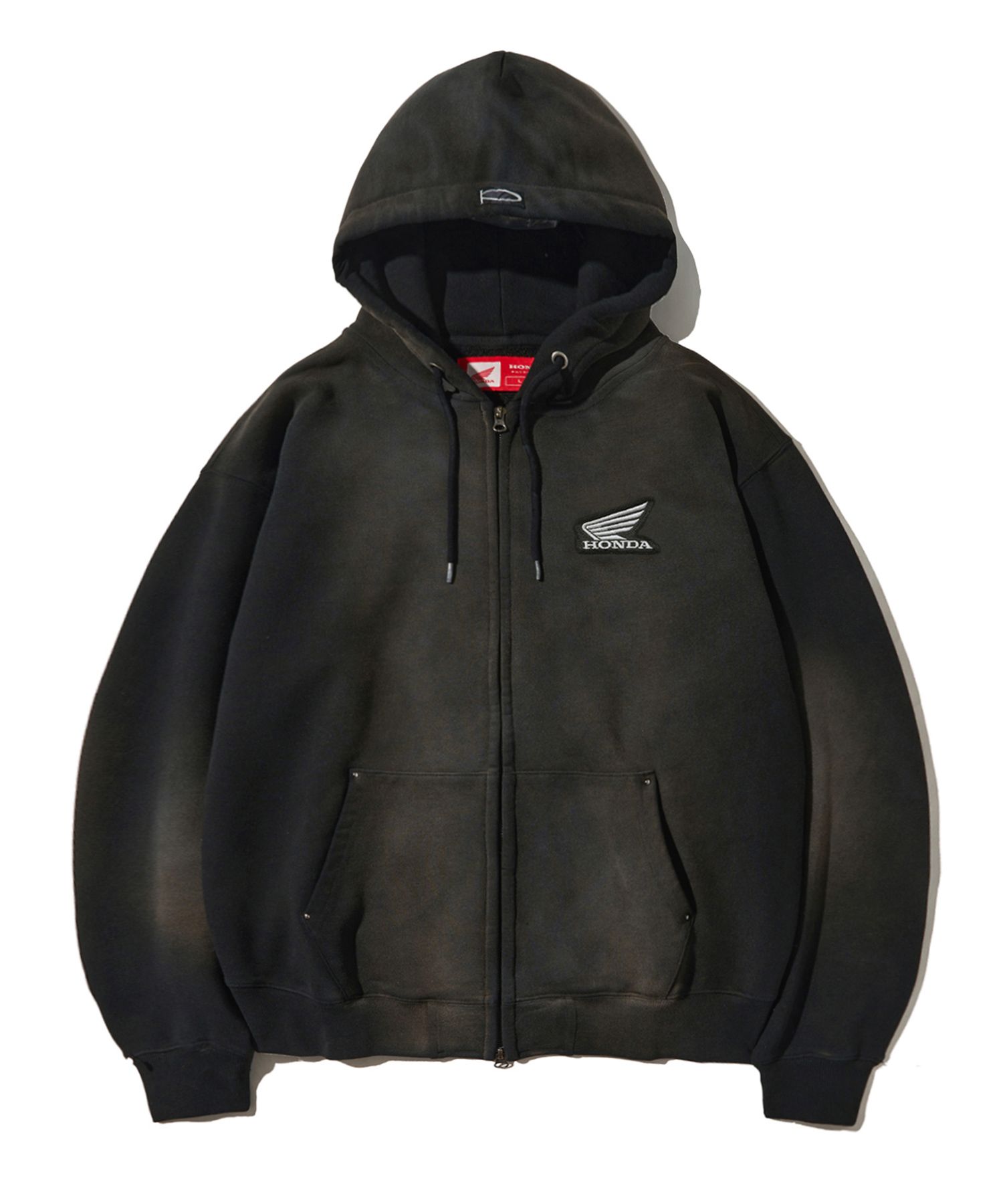 MUSINSA | HONDA MOTORCYCLE APPAREL Honda Stud Wing Washing Hoodie