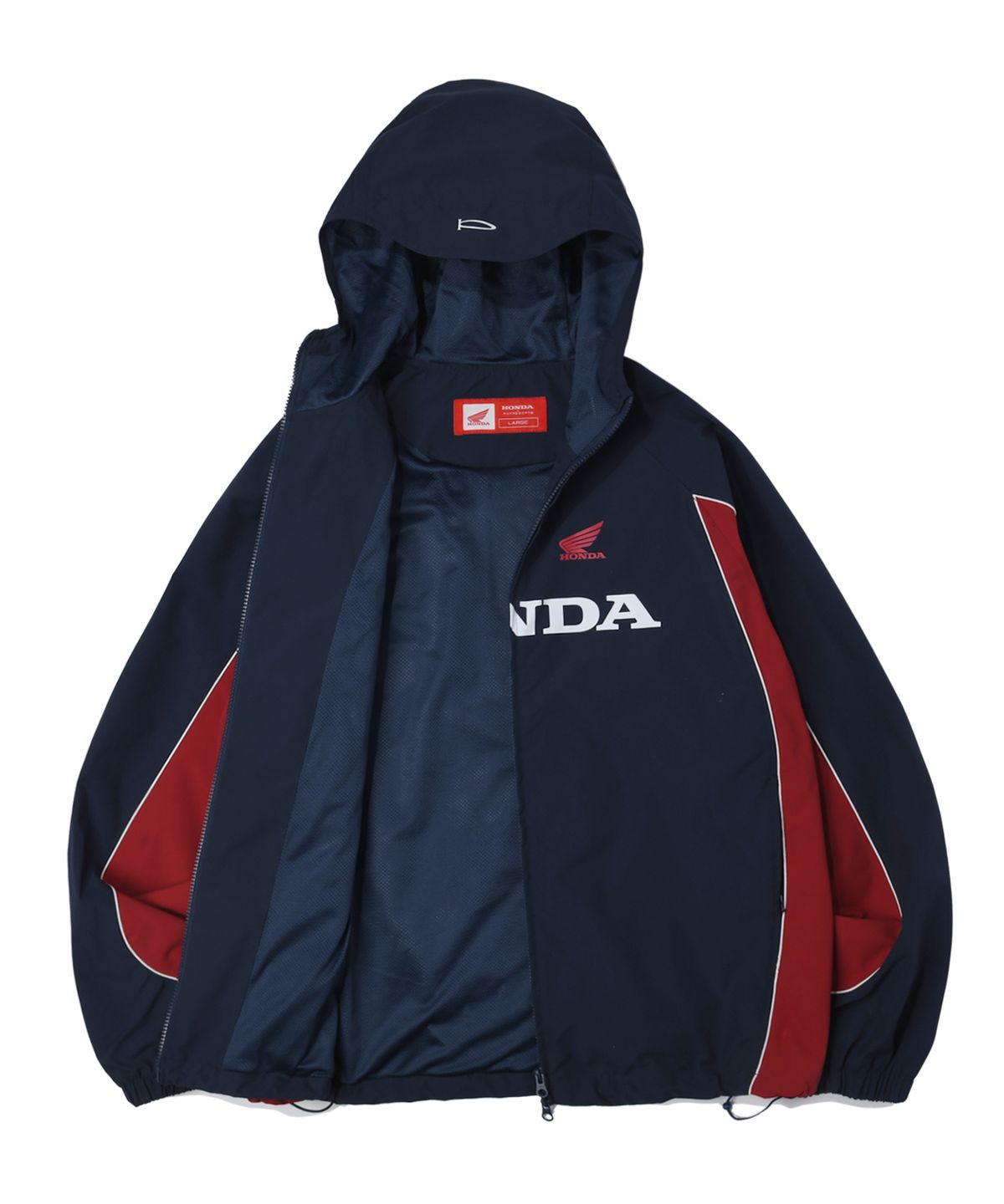 핍스 모터사이클(PHYPS MOTORCYCLE) Honda Hoodie Cap Track Jacket_Blue