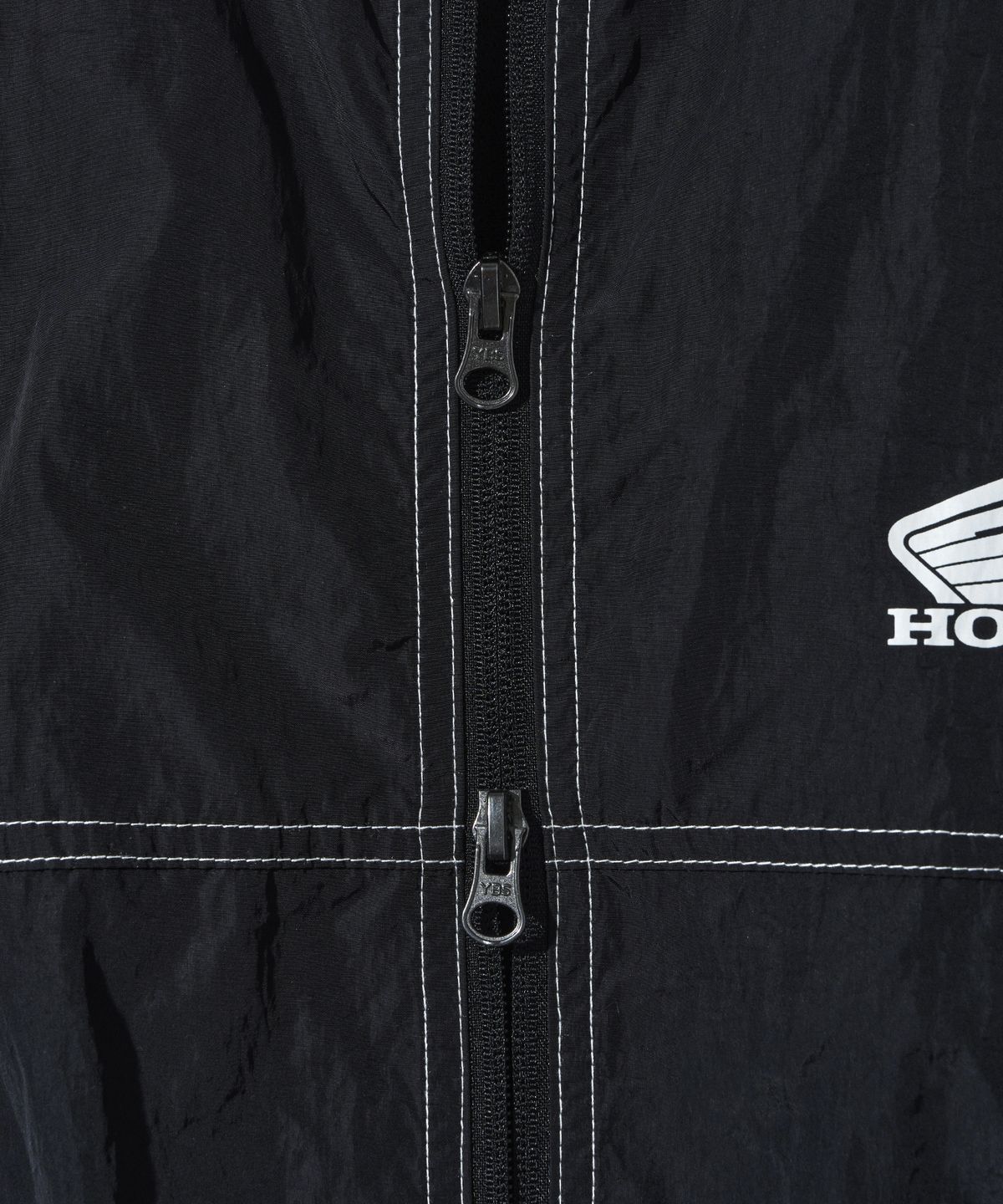 핍스 모터사이클(PHYPS MOTORCYCLE) Honda Nylon Stitch Track Jacket_Black