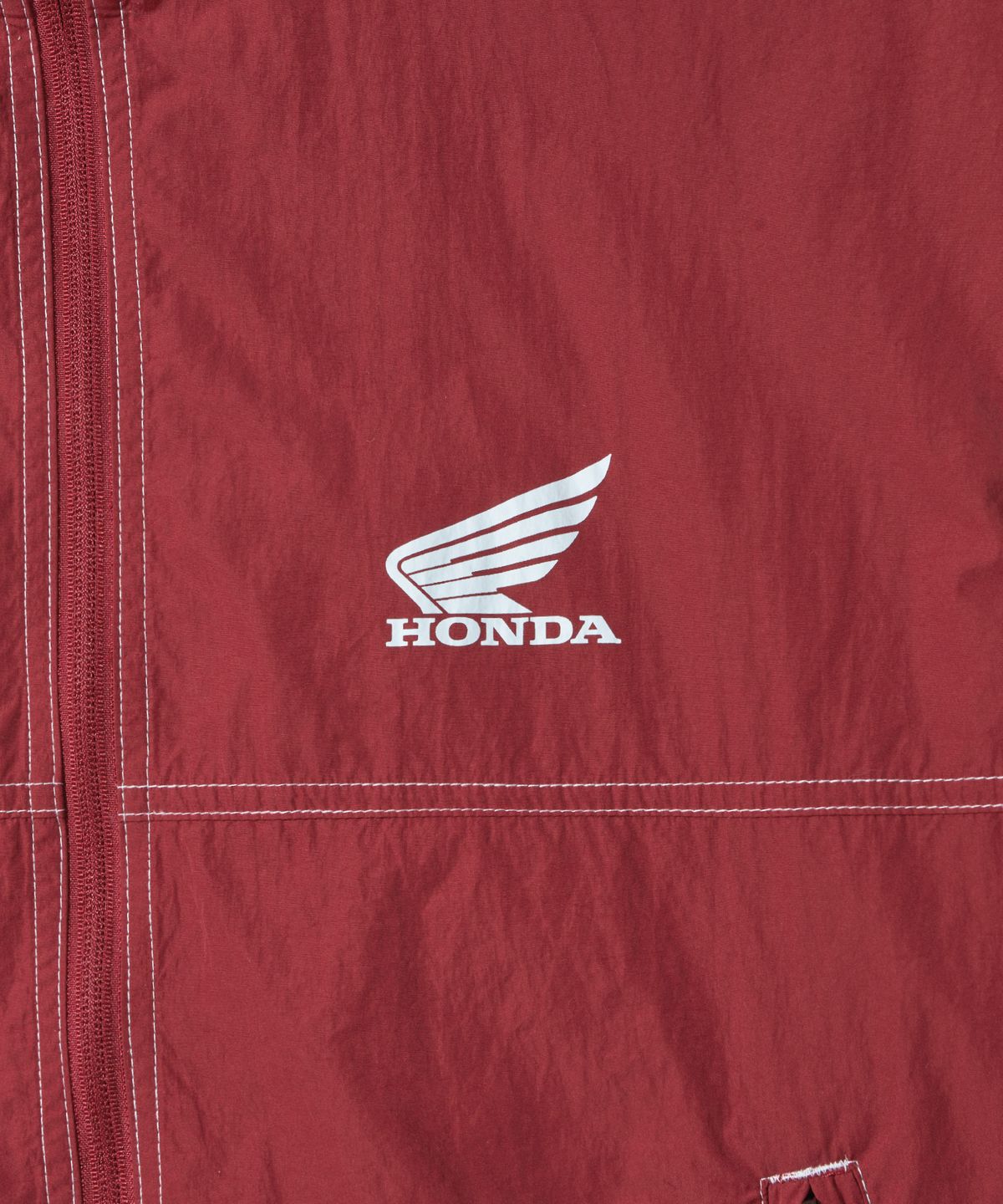 핍스 모터사이클(PHYPS MOTORCYCLE) Honda Nylon Stitch Track Jacket_Red