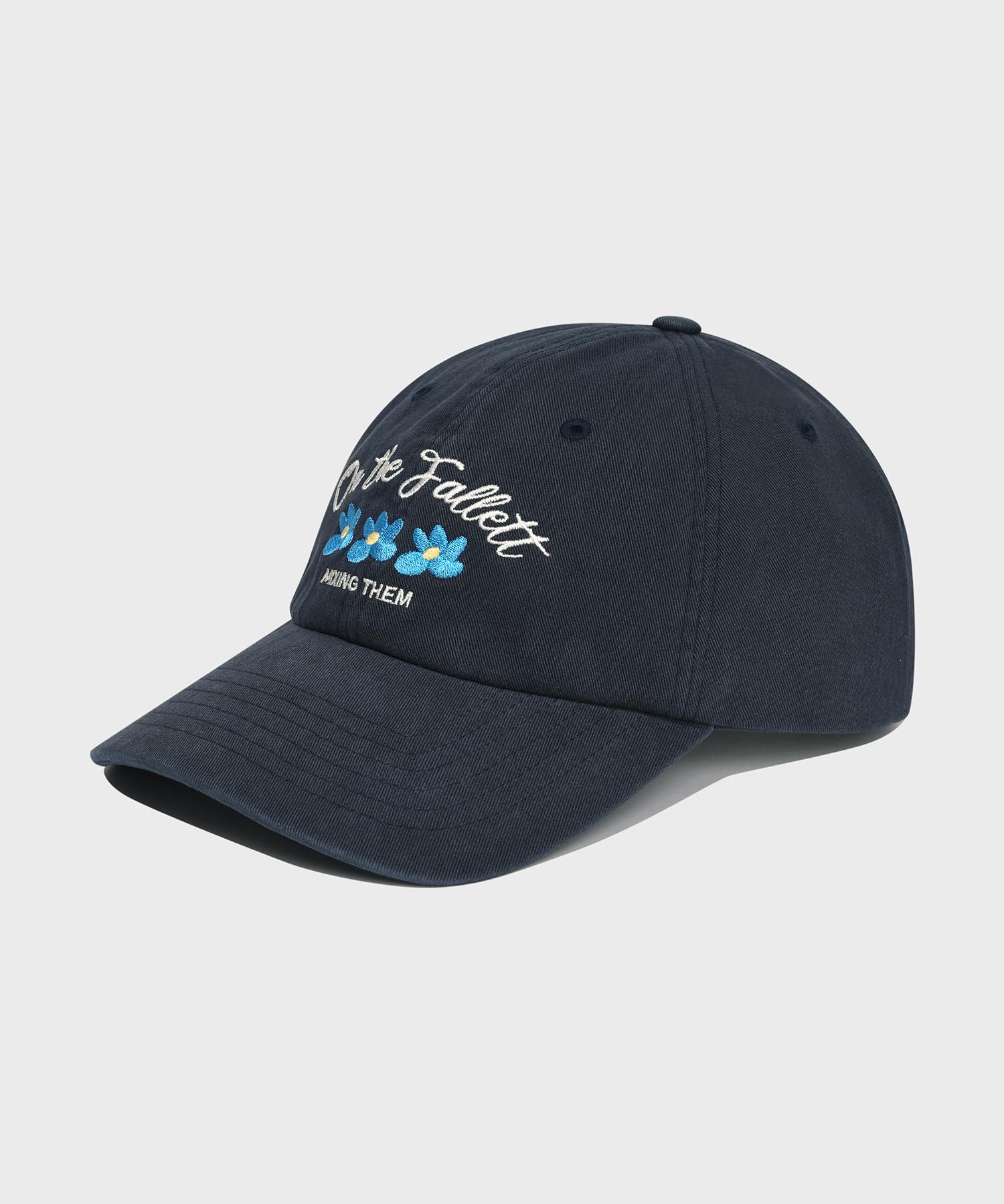 キャップ [FALLETT] FLOWER ON THE PALLET BALL CAP MUSINSA | FALLETT Flower on the Palette Ball Cap Navy