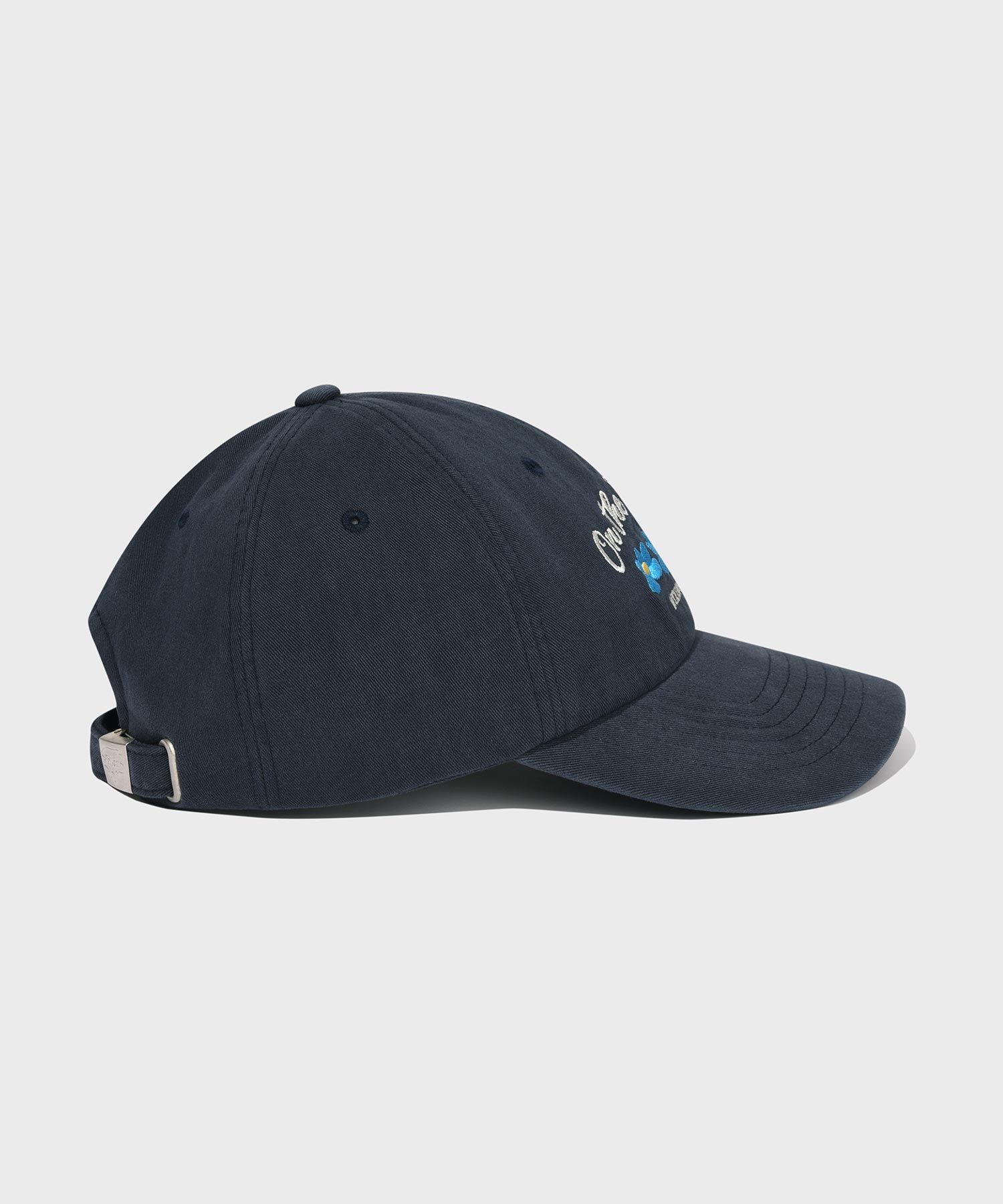 MUSINSA | FALLETT Flower on the Palette Ball Cap Navy