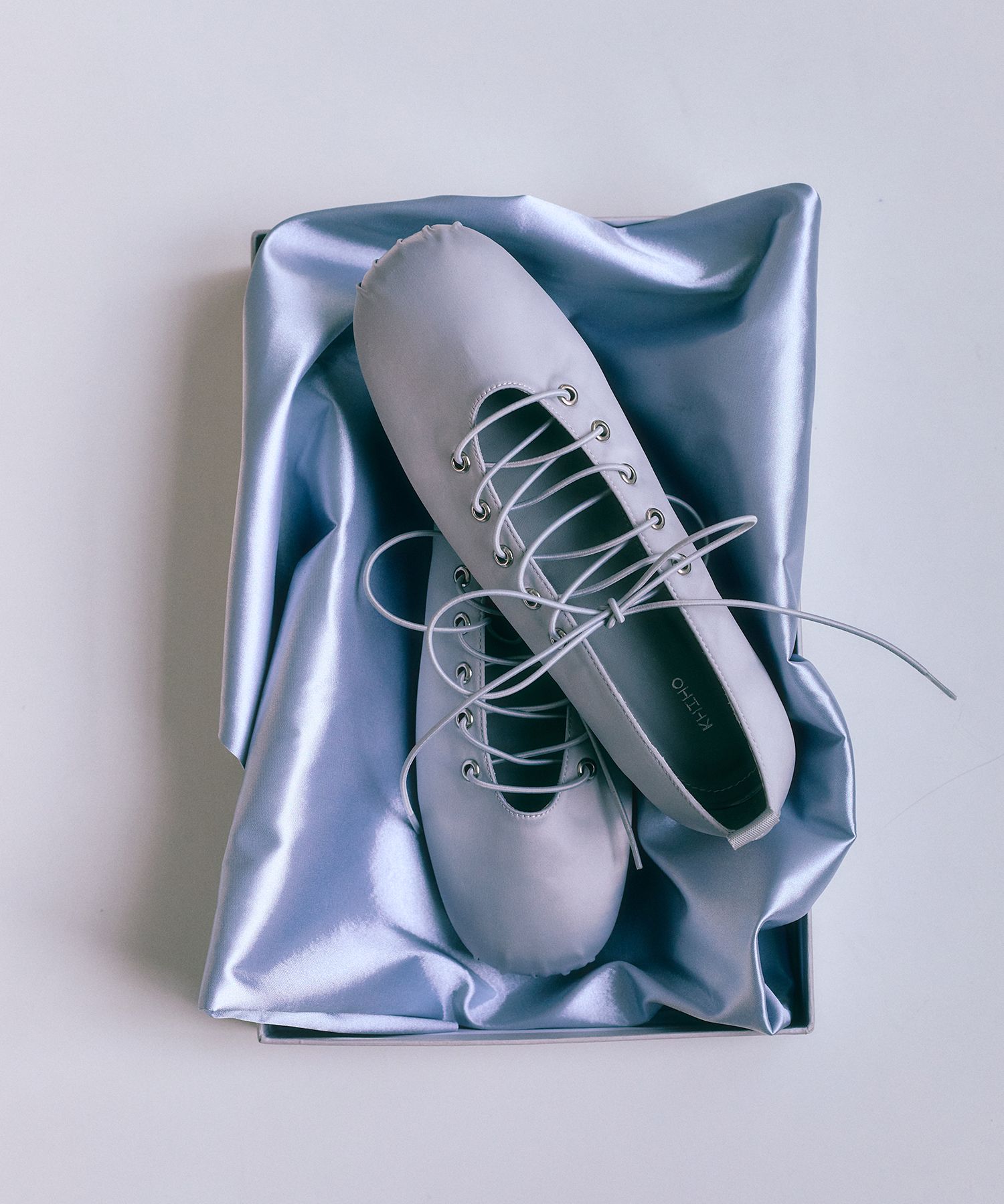 KHIHO ♥ DOLPHIN LACE UP FLATS /追跡付 MUSINSA | KHIHO Dolphin lace-up flat 3color