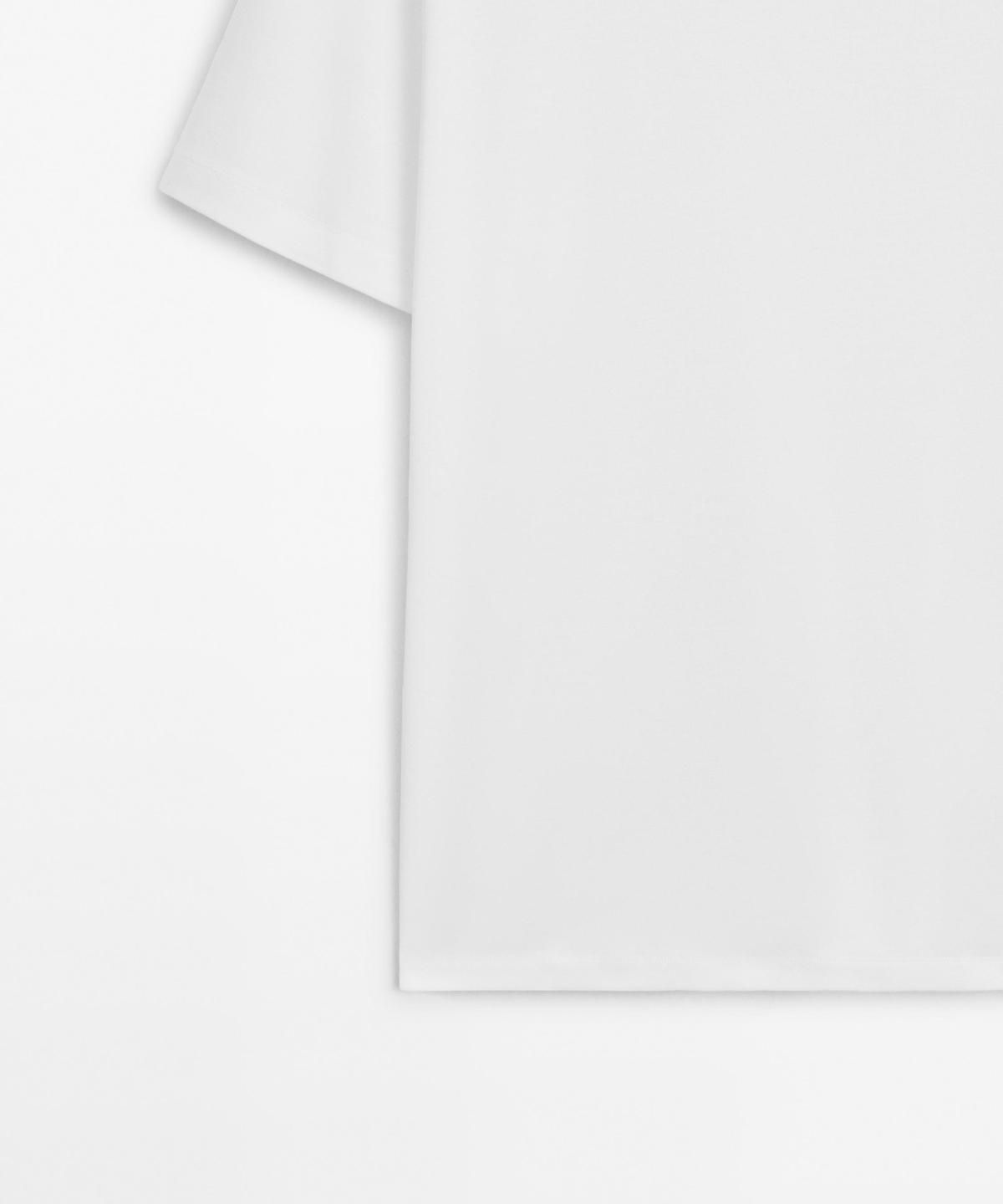 마시모두띠(MASSIMO DUTTI) 100% 머서라이즈 코튼 티셔츠