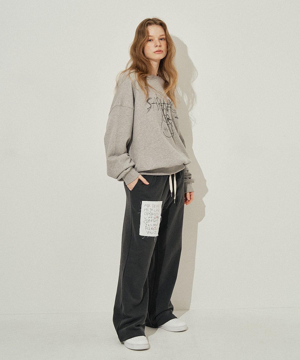 사라나기(SARANAGI) SE055-SWETPANTS (charcoal)