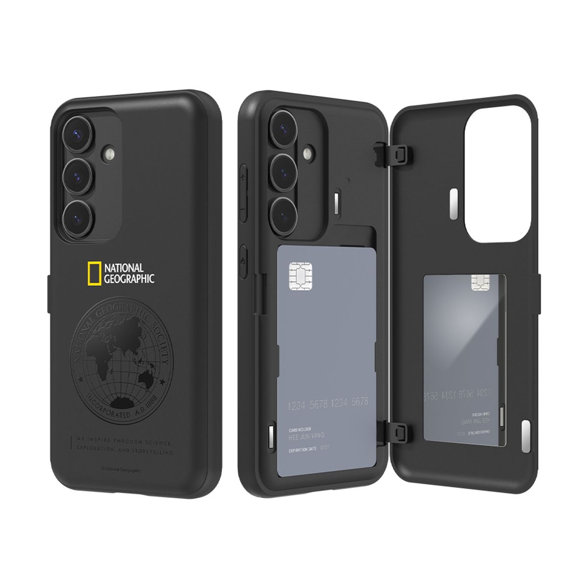 내셔널지오그래픽 모바일(NATIONAL GEOGRAPHIC MOBILE) 갤럭시S25 시리즈 글로벌씰 마그네틱 카드도어 범퍼 케이스