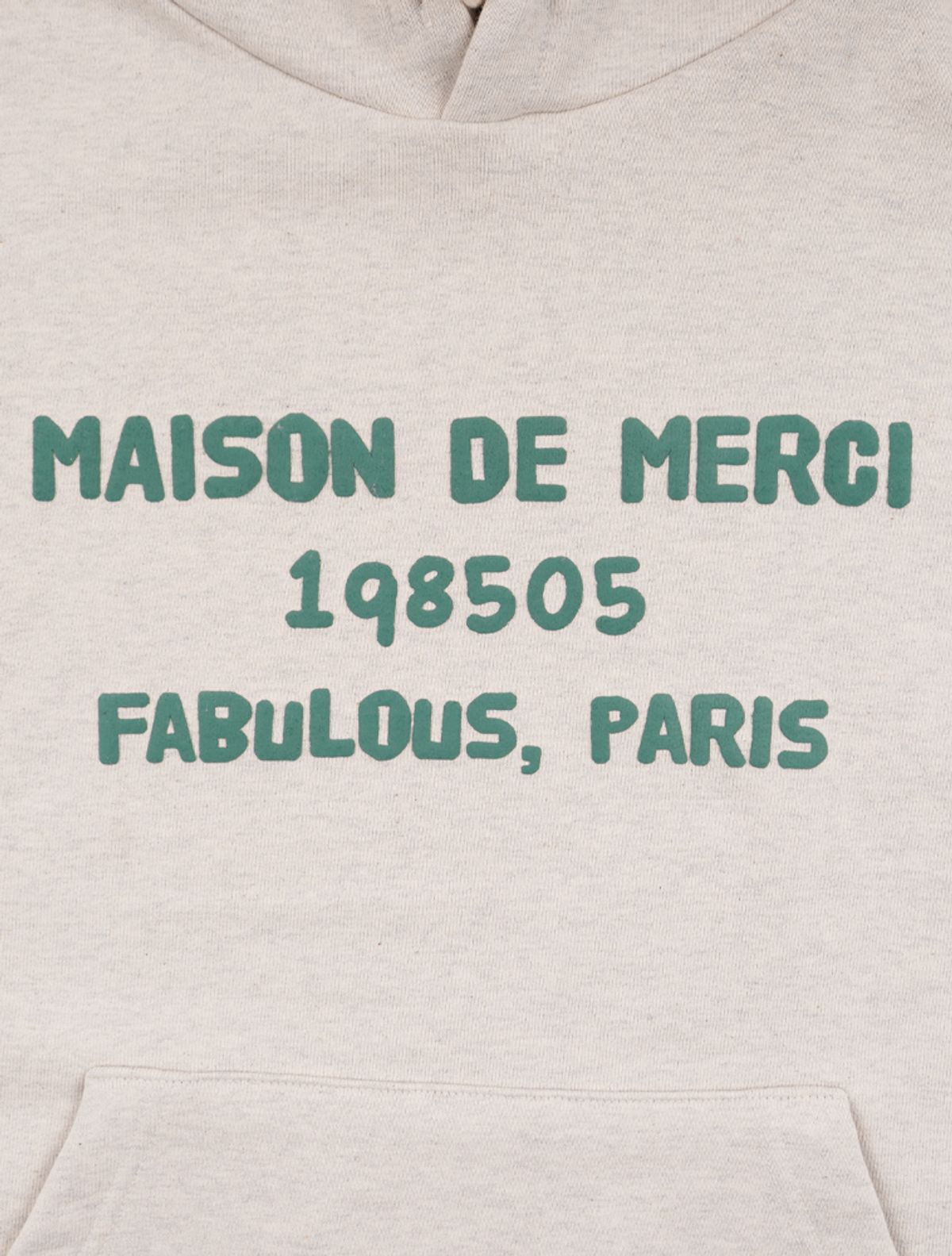 라 메종 스튜디오(LA MAISON STUDIO) UNISEX 밴딩 세미 오버핏 후디 오트밀(FCF1TS321M)