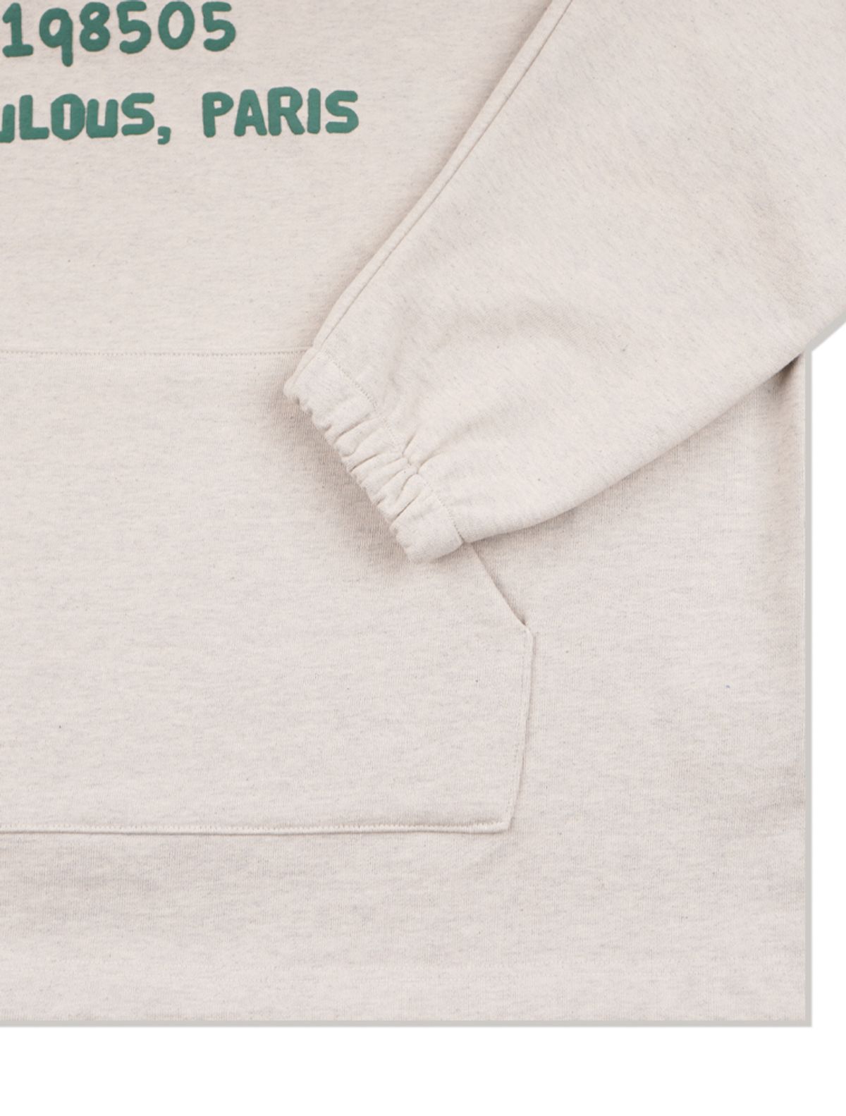 라 메종 스튜디오(LA MAISON STUDIO) UNISEX 밴딩 세미 오버핏 후디 오트밀(FCF1TS321M)