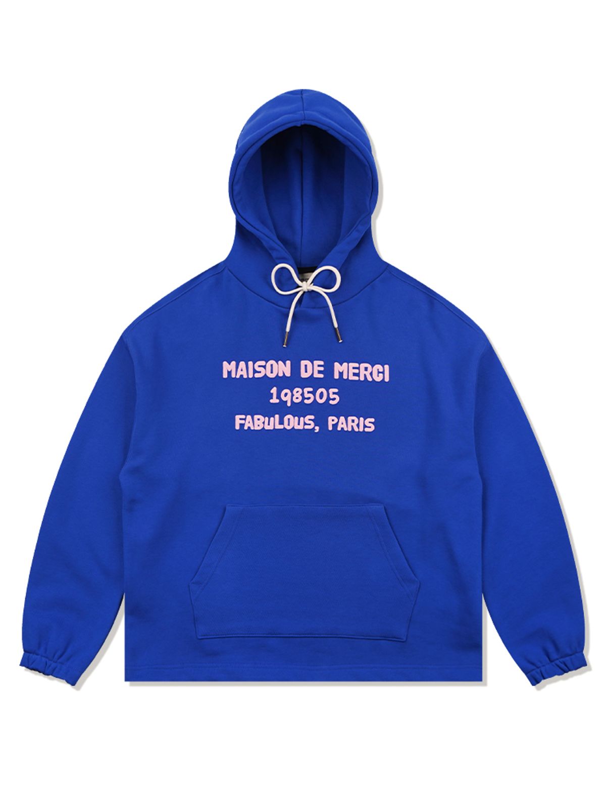 라 메종 스튜디오(LA MAISON STUDIO) UNISEX 밴딩 세미 오버핏 후디 딥블루(FCF1TS321M)