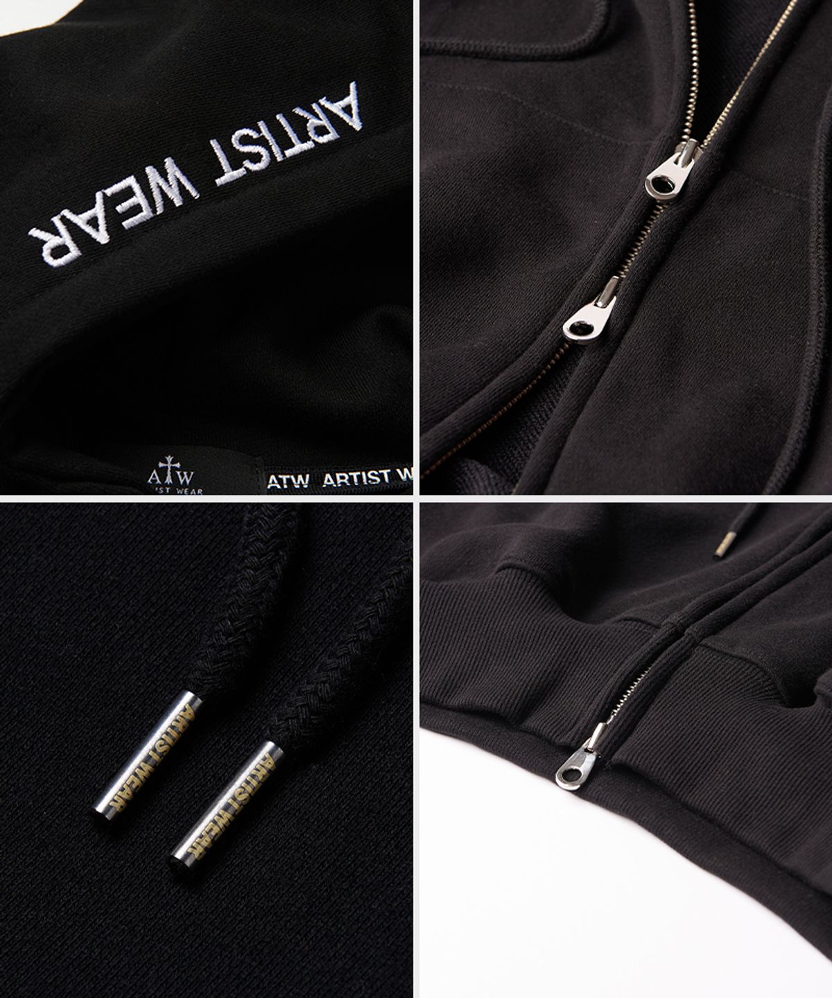 아티스트웨어(ARTISTWEAR) [ATW] 킵홉 크롭 후드집업
