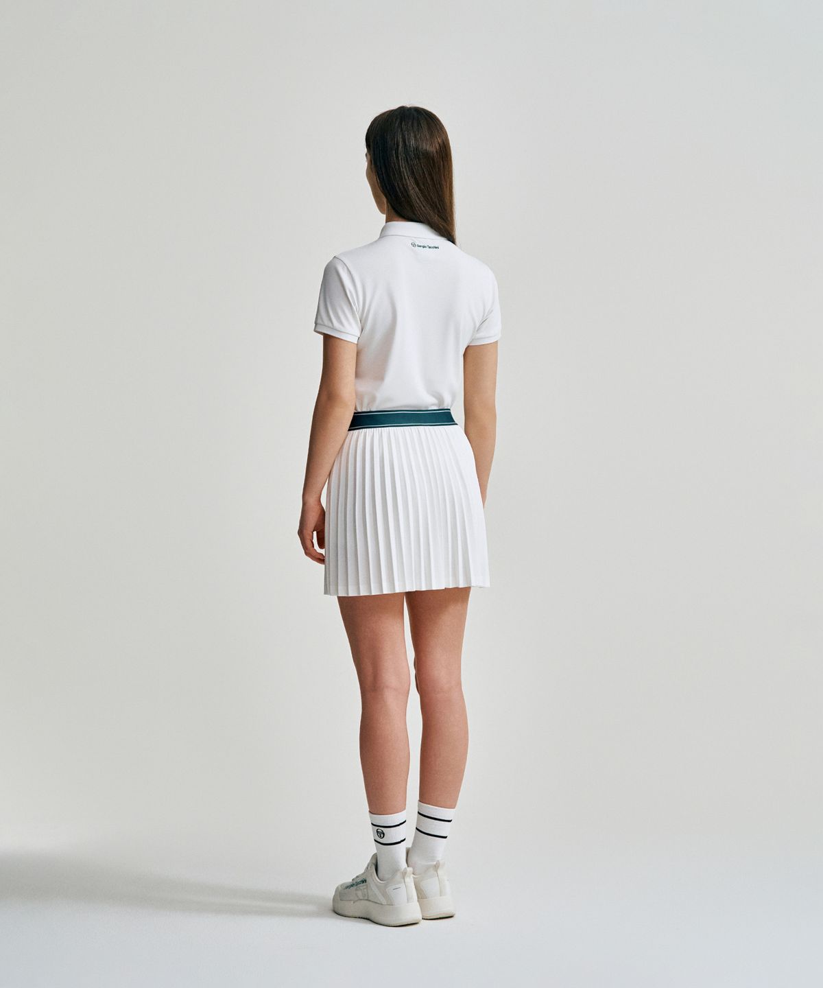 세르지오 타키니(SERGIO TACCHINI) W 타키니 플라잉 잔플리츠 스커트 (White)