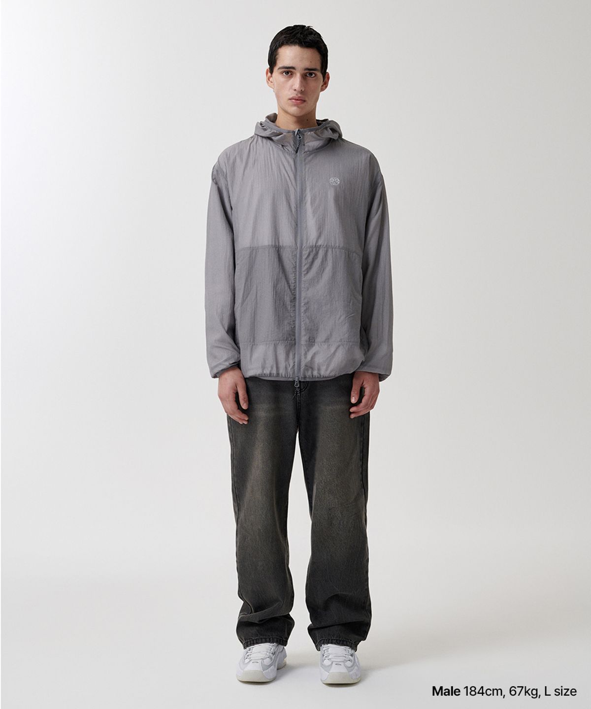 마하그리드(MAHAGRID) ECLIPSE NYLON WINDBREAKER GREY(MG2FSMB965A)