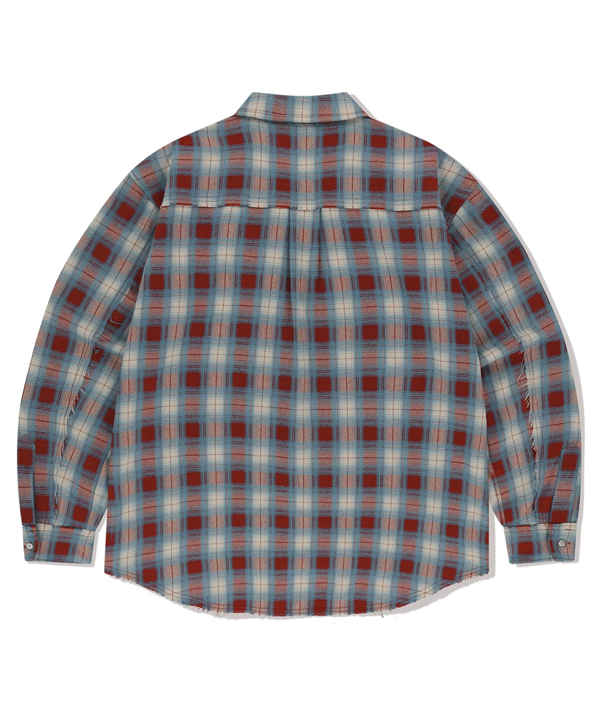 마하그리드(MAHAGRID) RAW CUT OMBRE SHIRT RED(MG2FSMW321A)