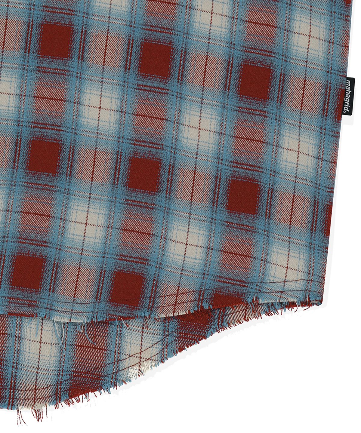 마하그리드(MAHAGRID) RAW CUT OMBRE SHIRT RED(MG2FSMW321A)