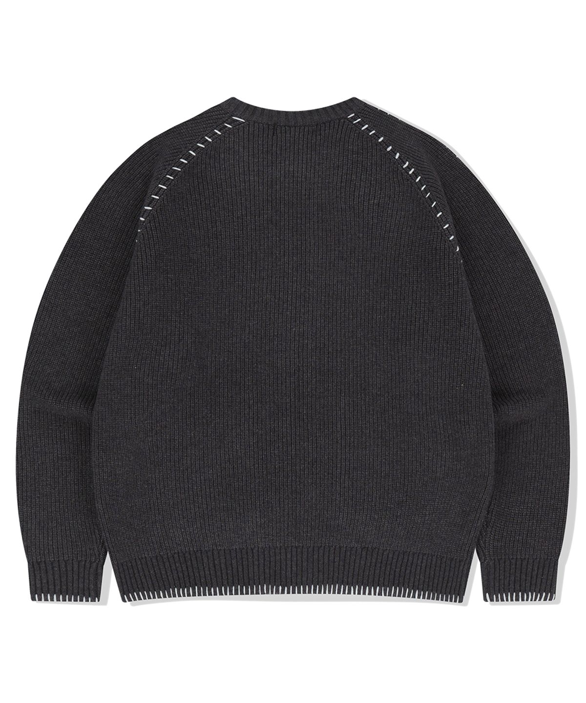 마하그리드(MAHAGRID) STITCH ZIP-UP KNIT CHARCOAL(MG2FSMK680A)
