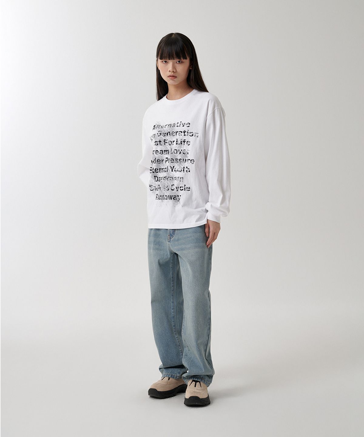 마하그리드(MAHAGRID) ALTERNATIVE LS TEE WHITE(MG2FSMM553A)