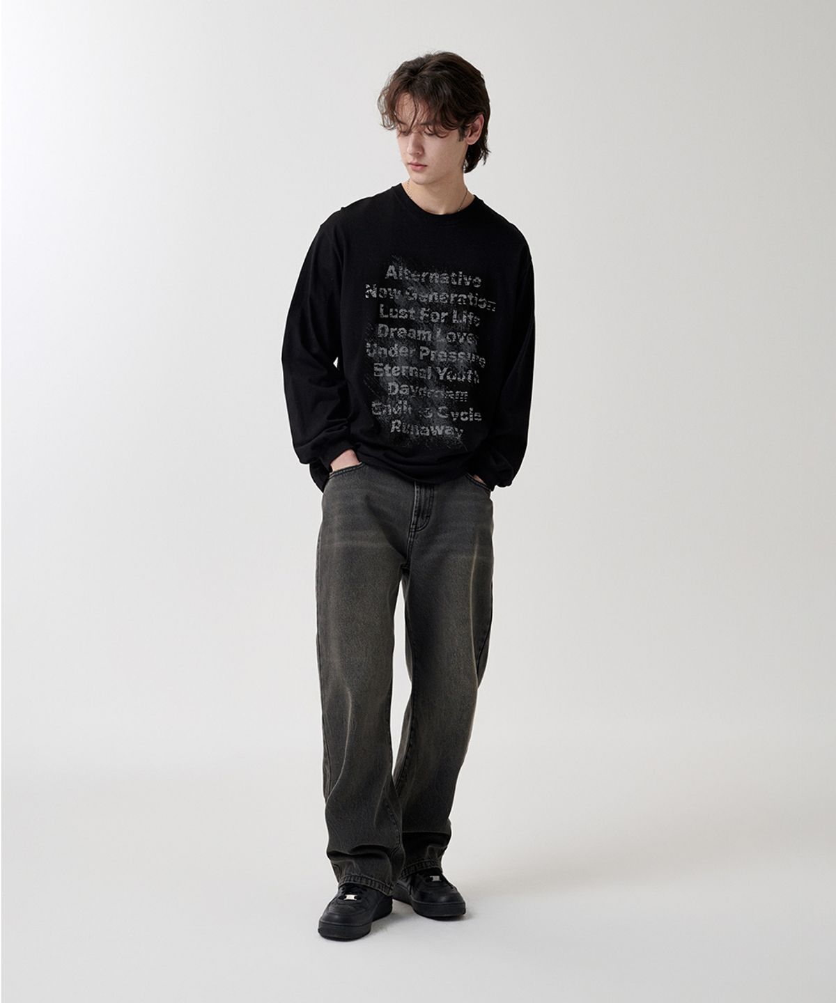 마하그리드(MAHAGRID) ALTERNATIVE LS TEE BLACK(MG2FSMM553A)