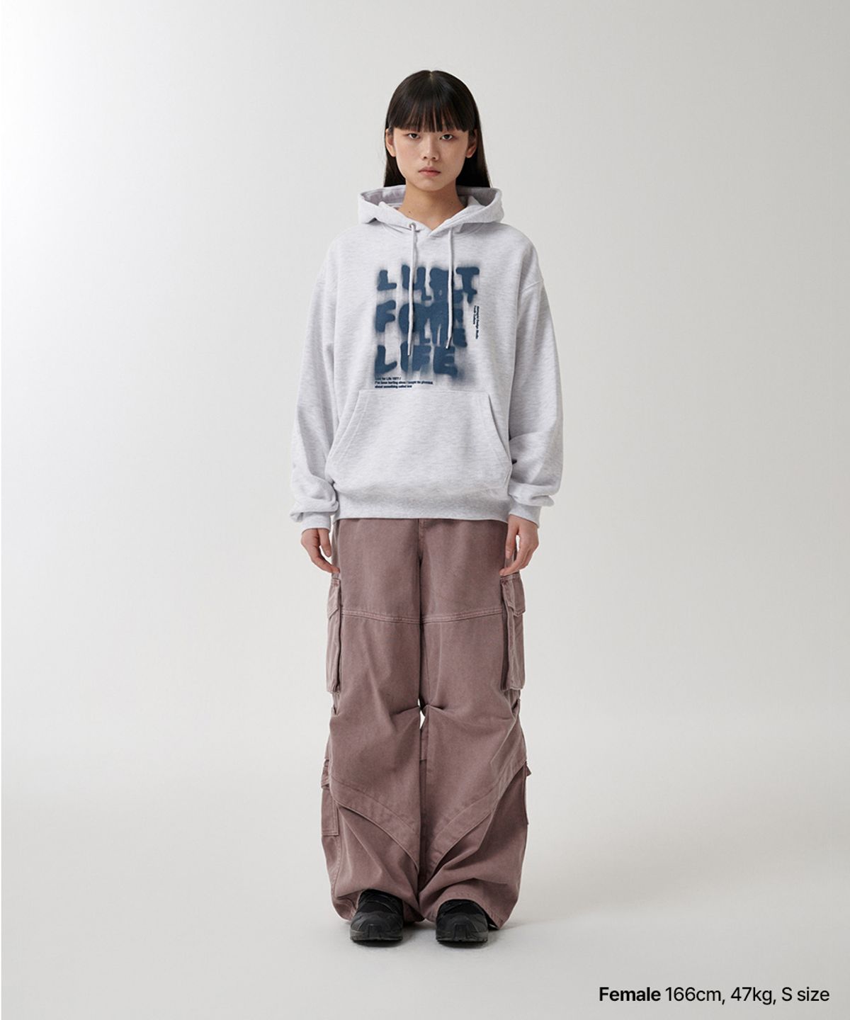 마하그리드(MAHAGRID) LUST HOODIE LIGHT GREY(MG2FSMM411A)