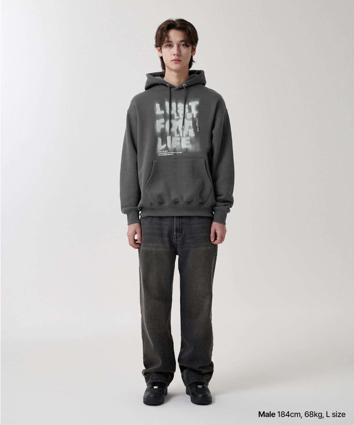 마하그리드(MAHAGRID) LUST HOODIE CHARCOAL(MG2FSMM411A)